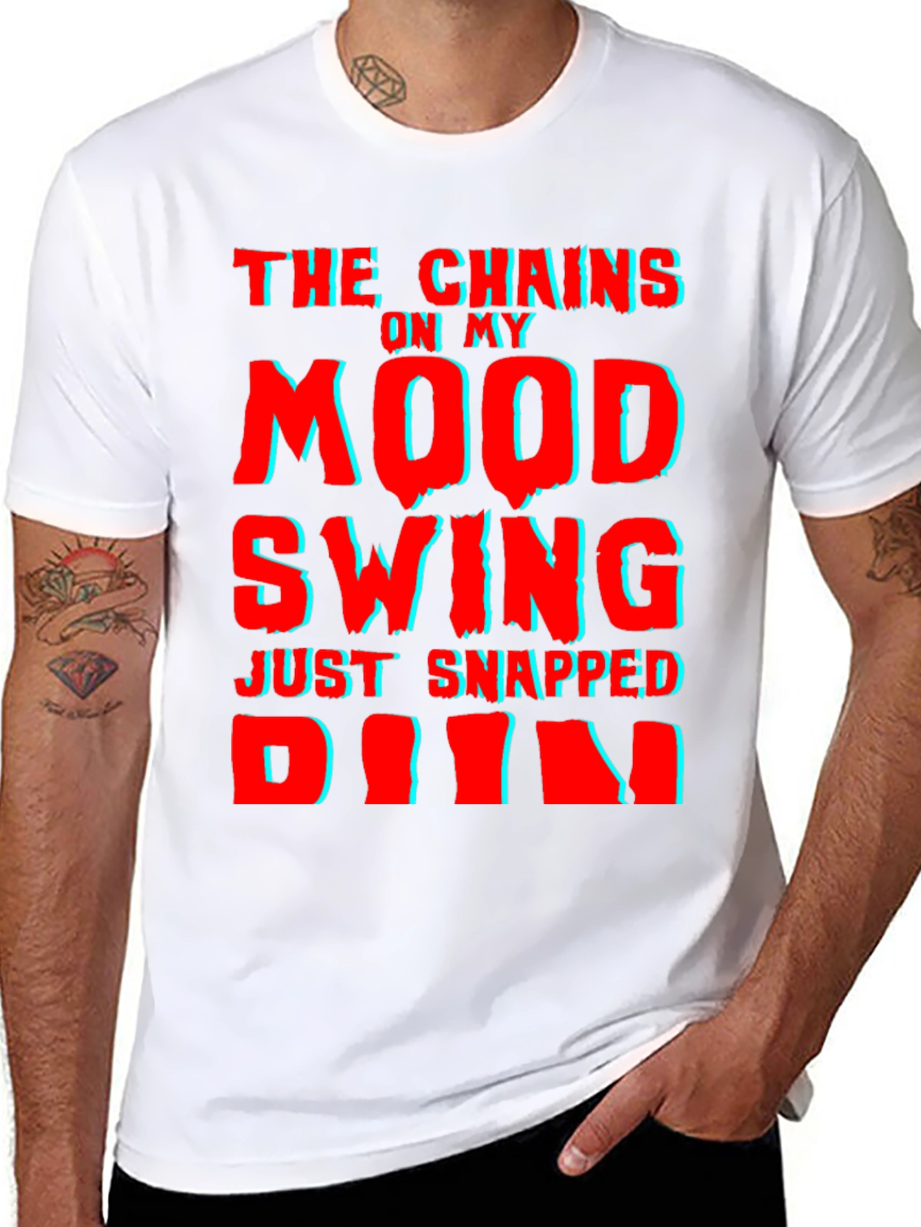 Mood Swing Snapped Graphic Tee - Funny T-Shirt
