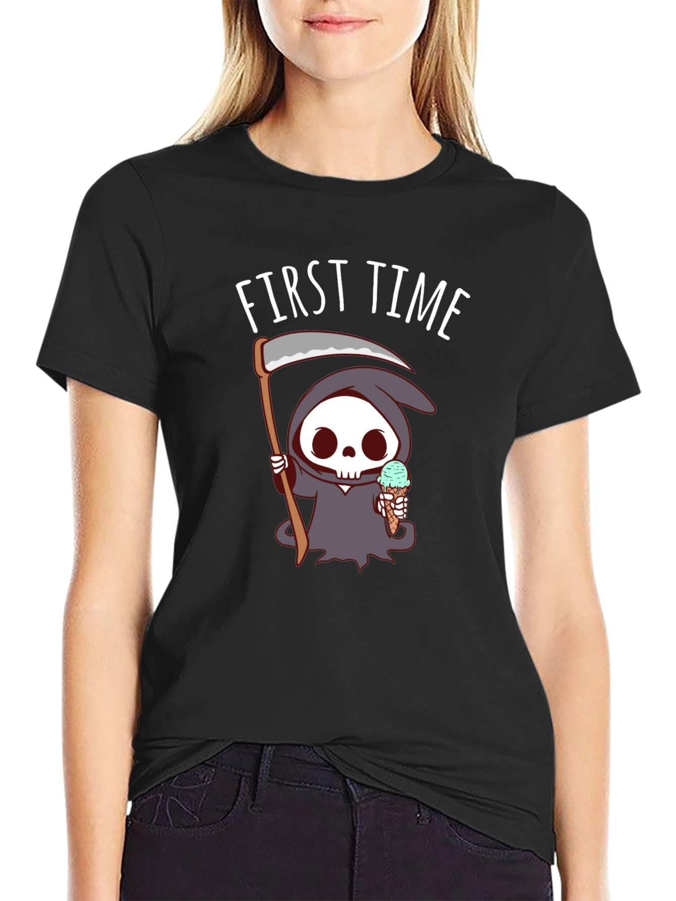 Grim Reaper First Time Ice Cream T-Shirt