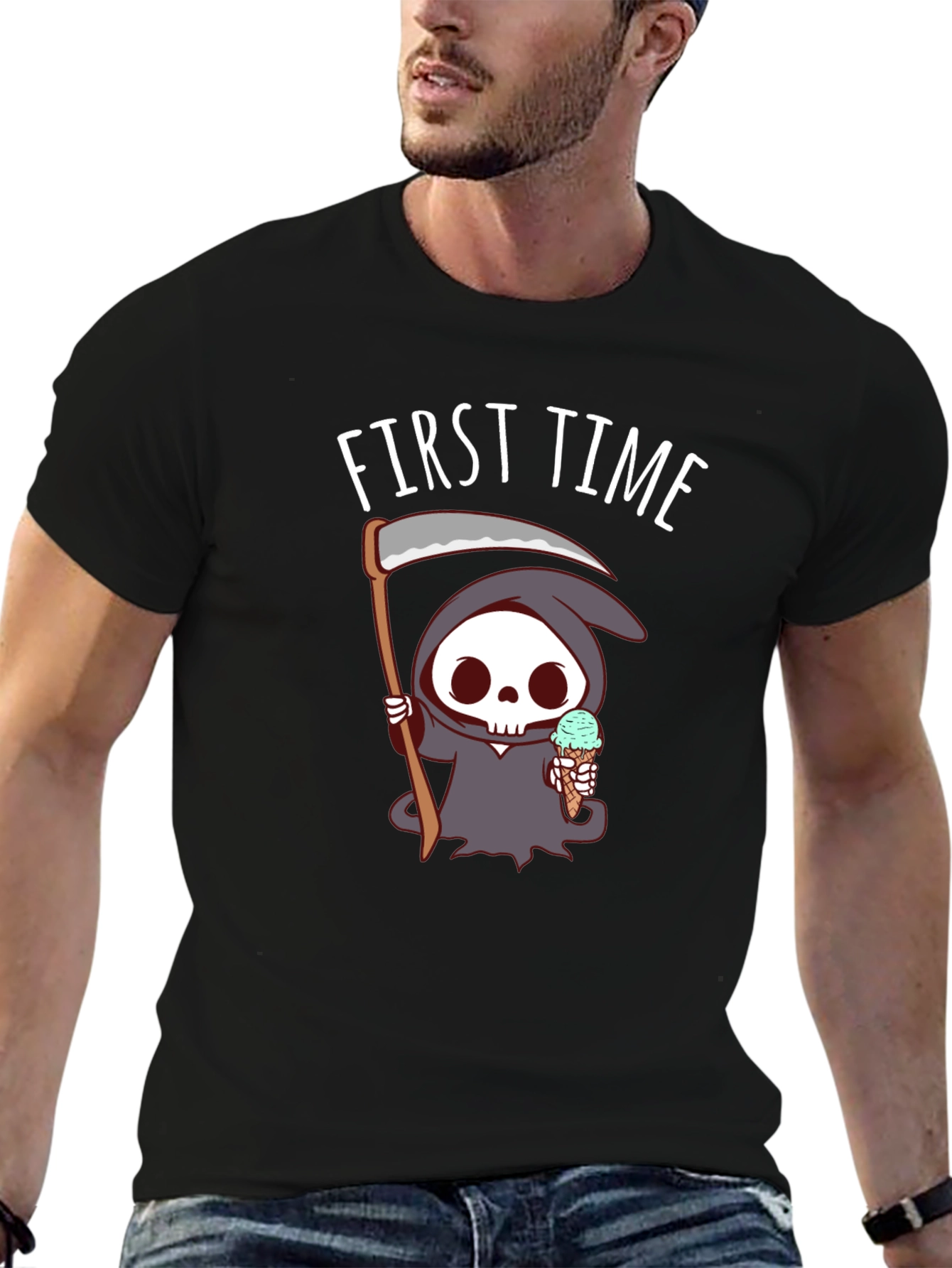 Grim Reaper First Time Ice Cream T-Shirt