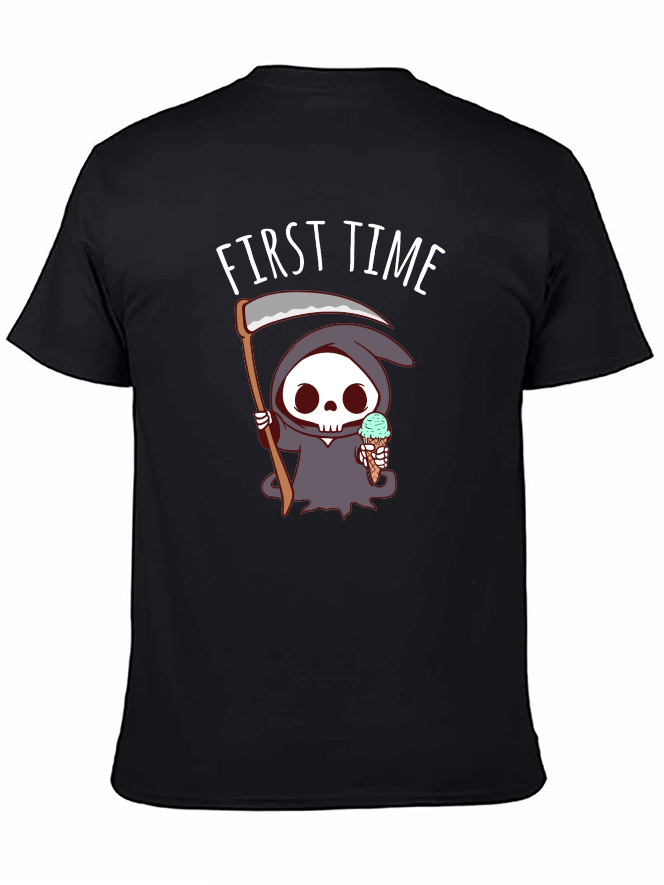Grim Reaper First Time Ice Cream T-Shirt