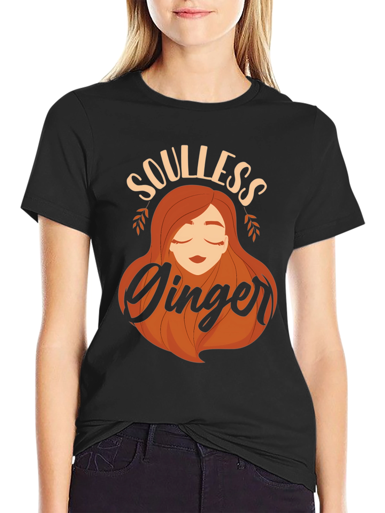 Soulless Ginger Graphic T-Shirt - Black Tee