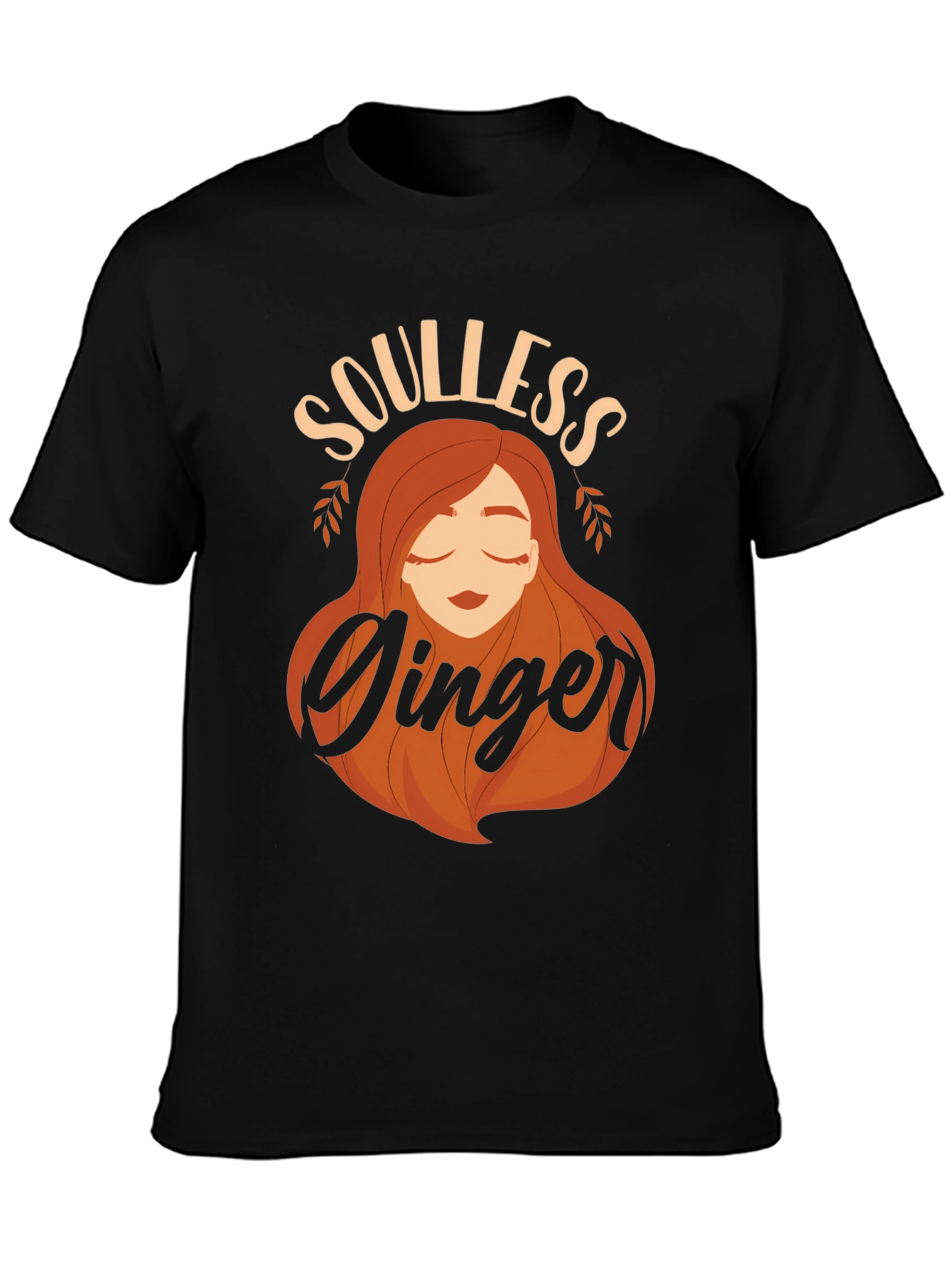 Soulless Ginger Graphic T-Shirt - Black Tee