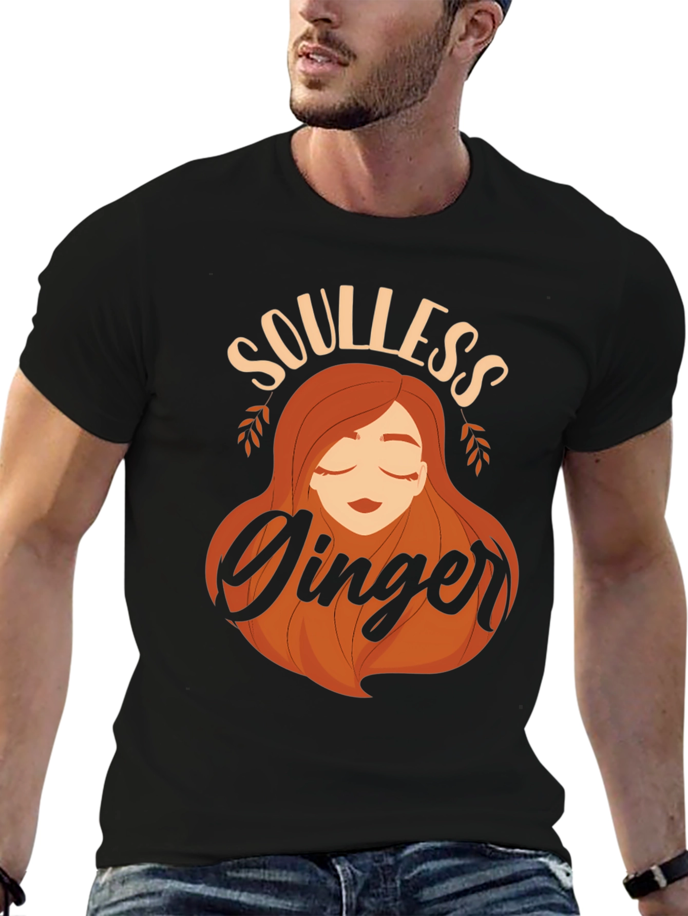 Soulless Ginger Graphic T-Shirt - Black Tee