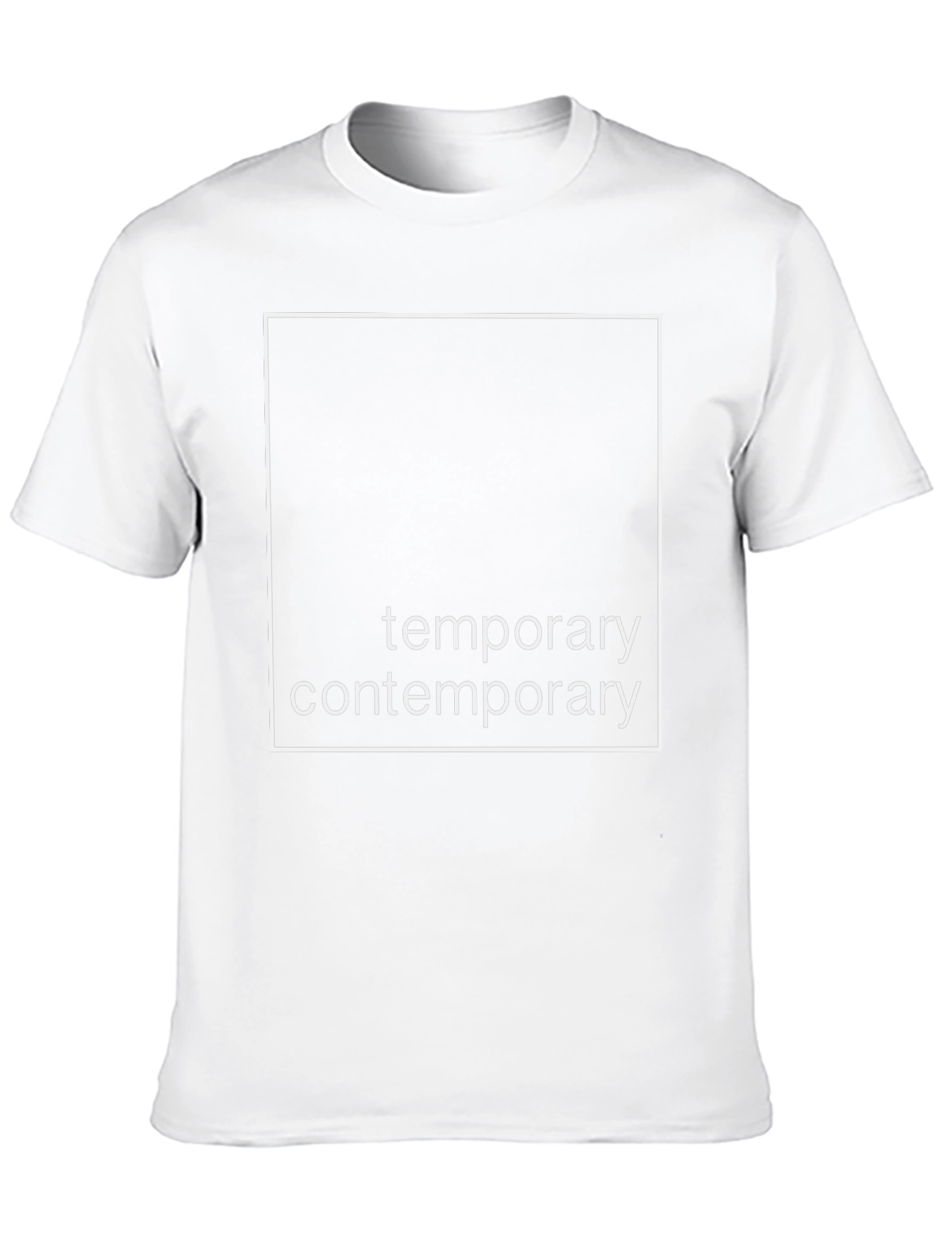 Temporary Contemporary Graphic Tee - Modern Style