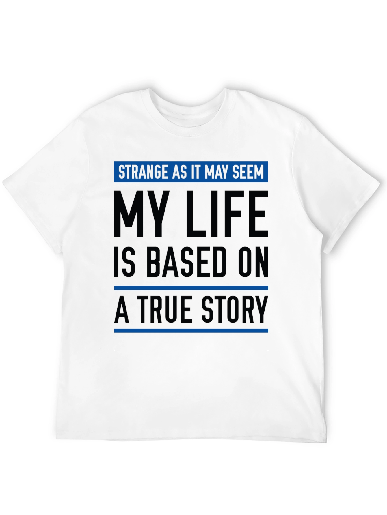 Strange Life Story Black Graphic Tee