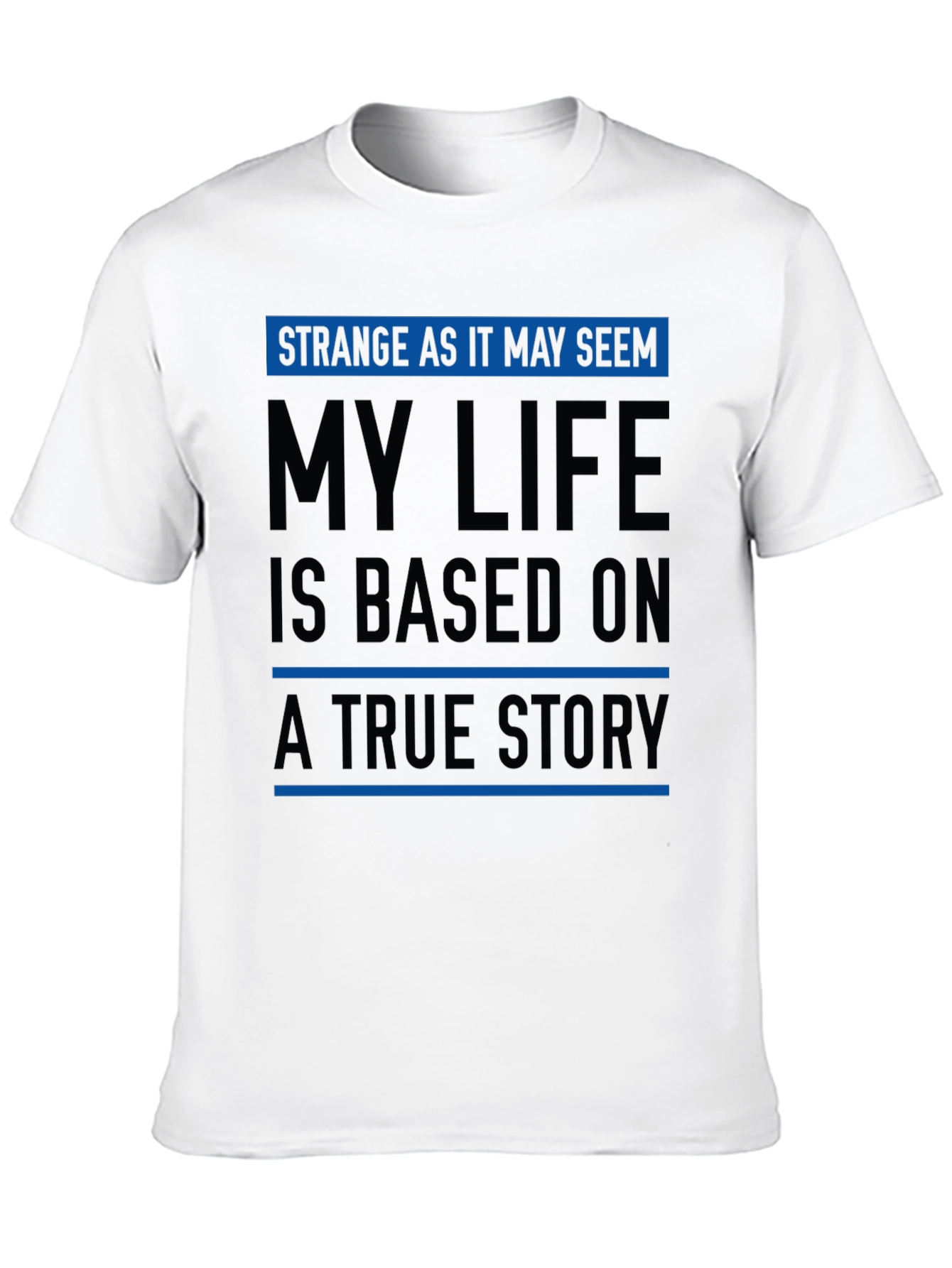 Strange Life Story Black Graphic Tee