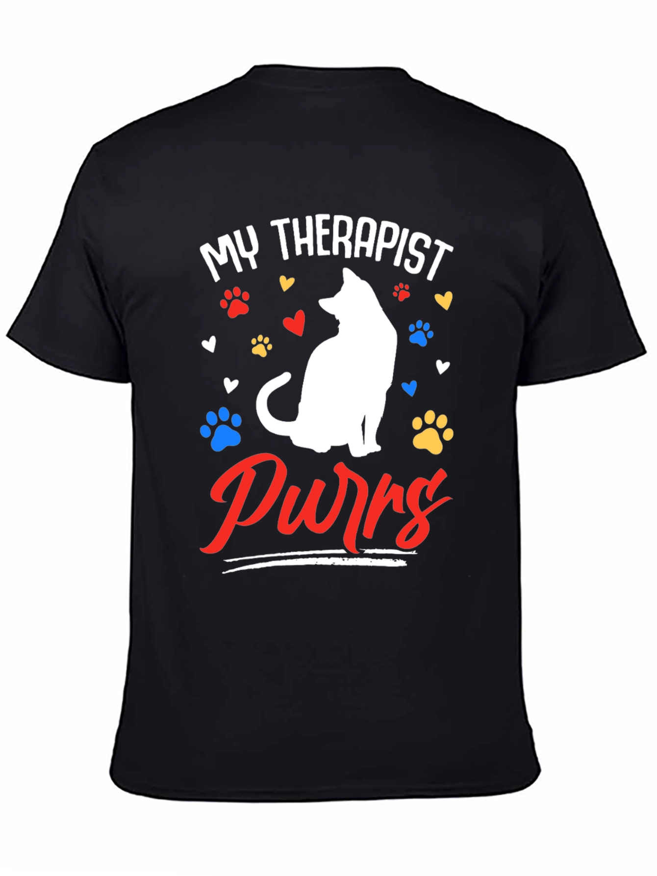 My Therapist Purrs Cat Lover T-Shirt