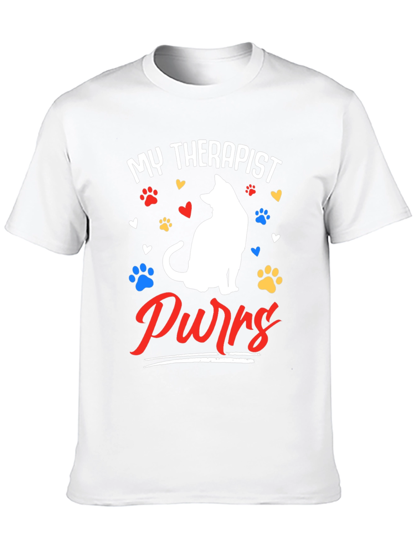 My Therapist Purrs Cat Lover T-Shirt