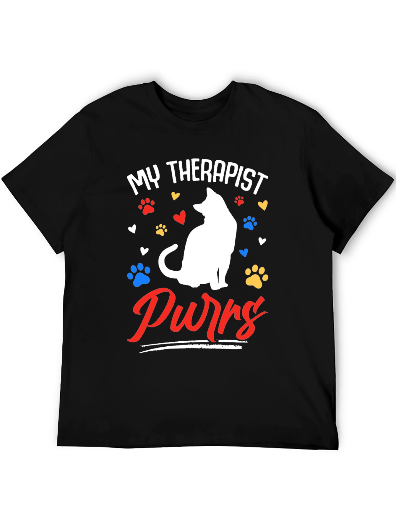 My Therapist Purrs Cat Lover T-Shirt