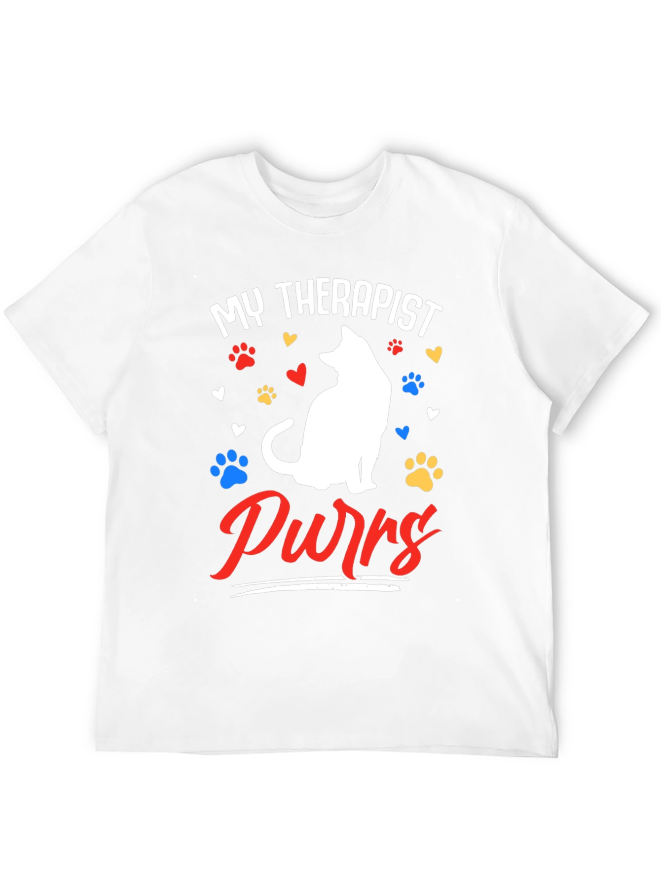 My Therapist Purrs Cat Lover T-Shirt