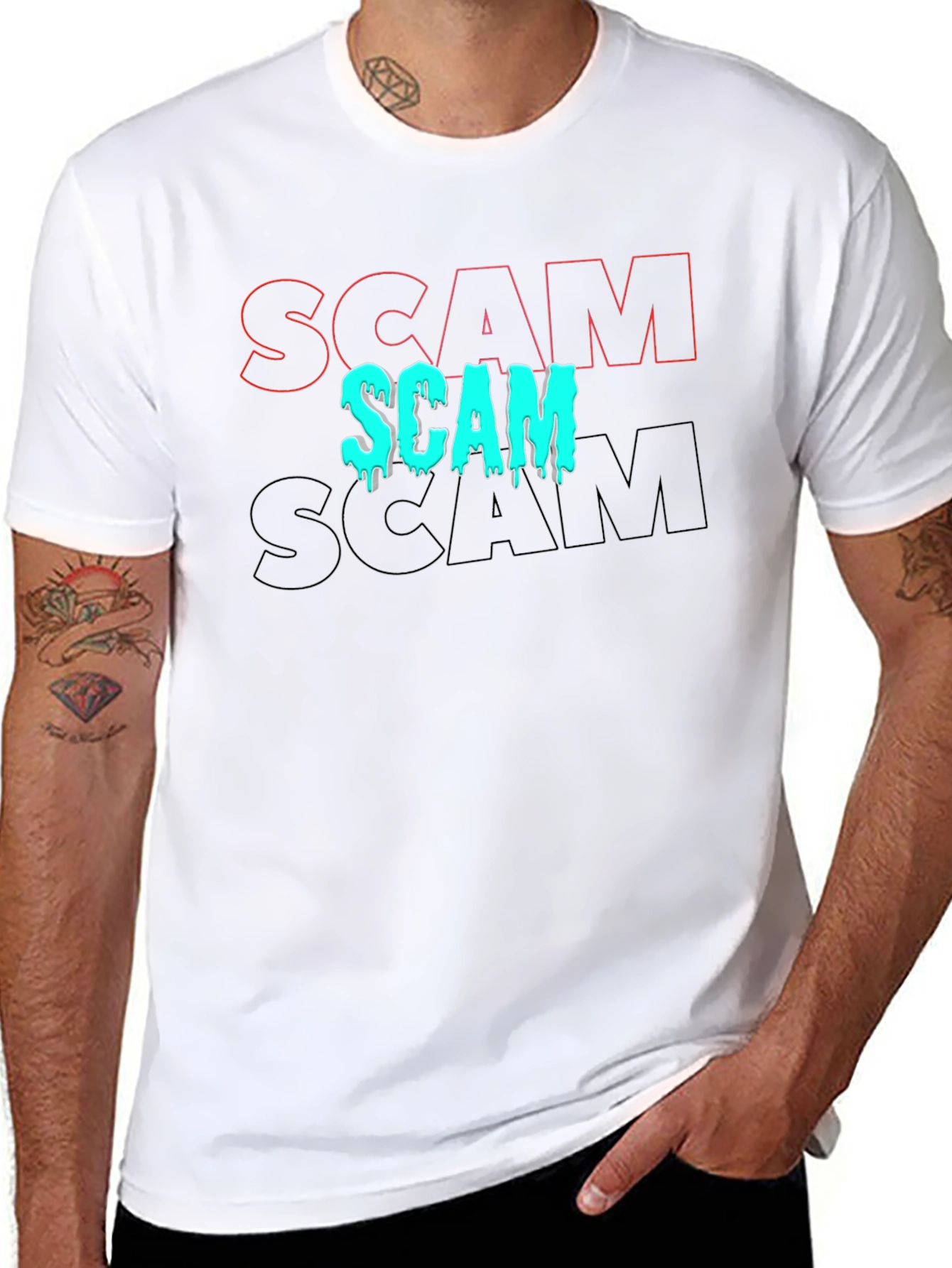 Scam T-Shirt - Trendy Graphic Tee