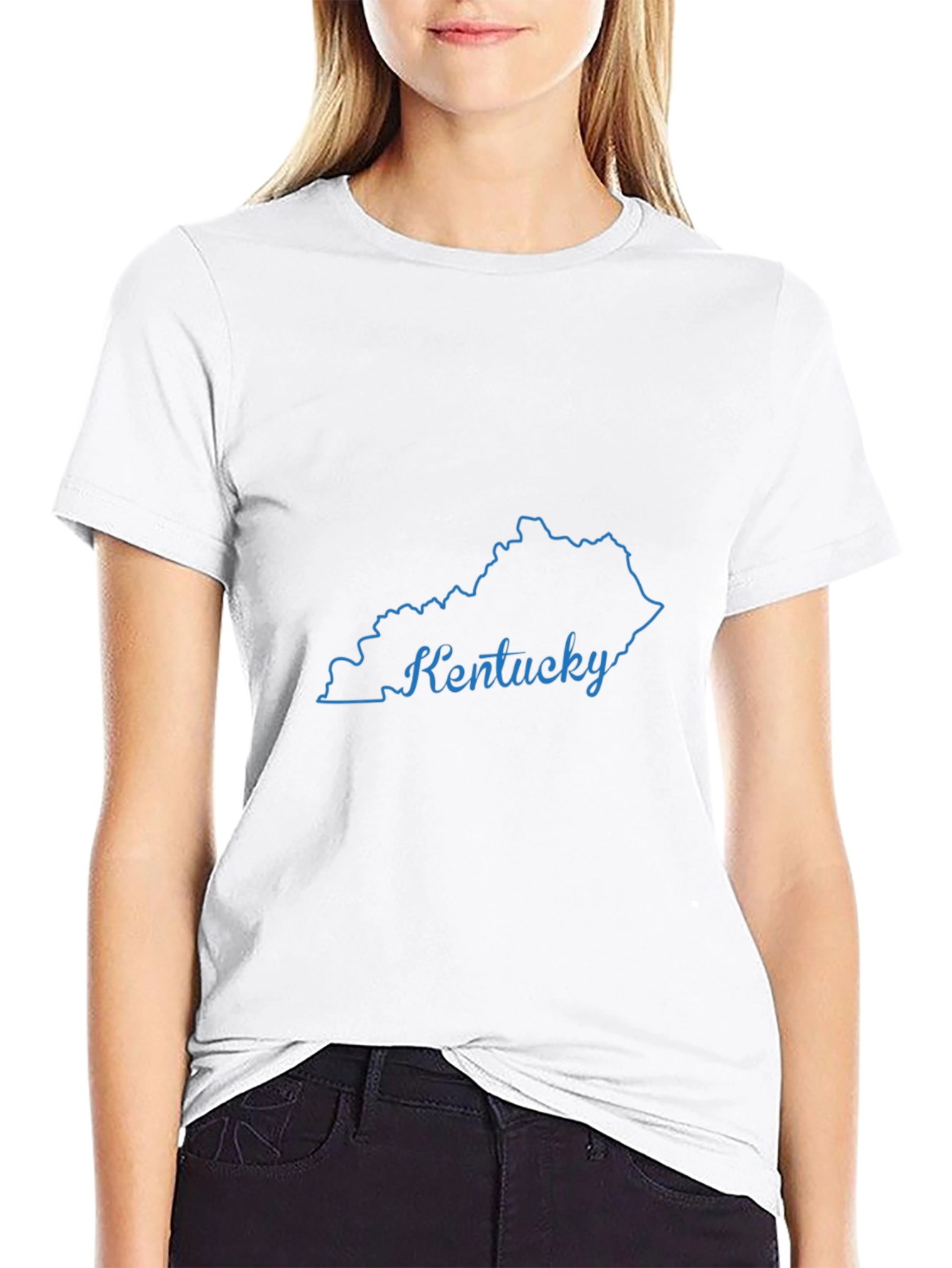 Kentucky State Outline Graphic T-Shirt