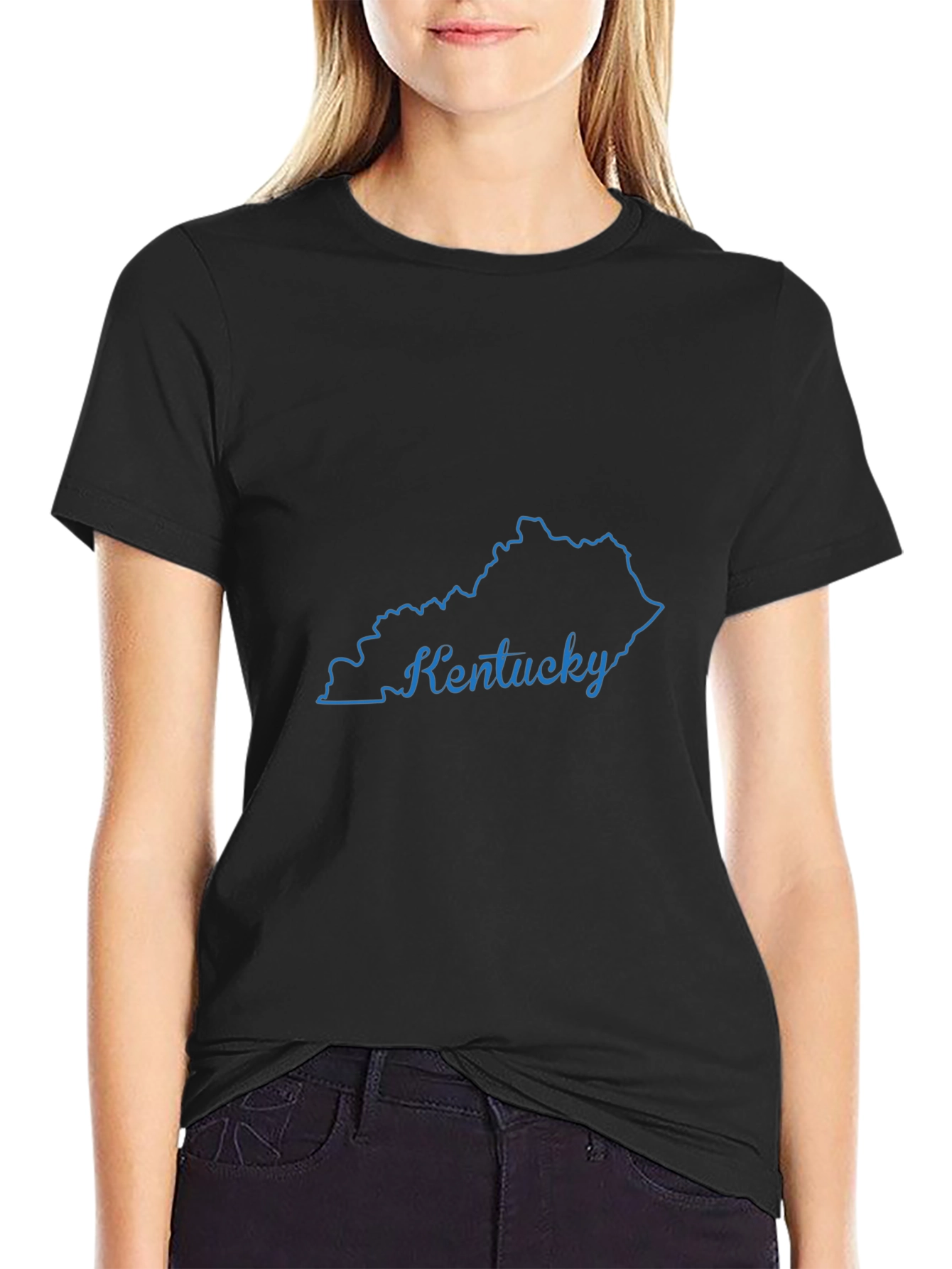 Kentucky State Outline Graphic T-Shirt