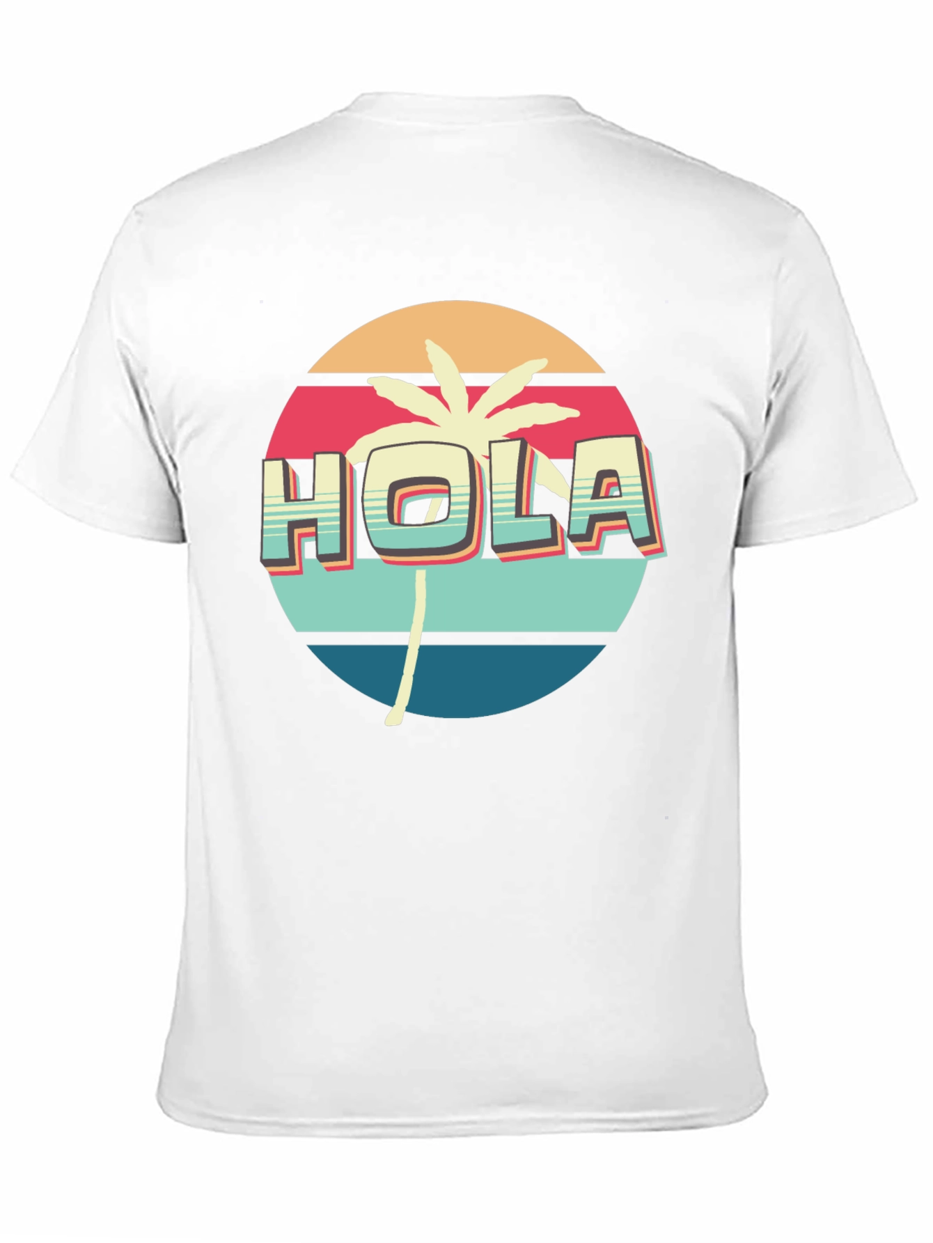 Retro Hola Palm Tree Graphic Tee