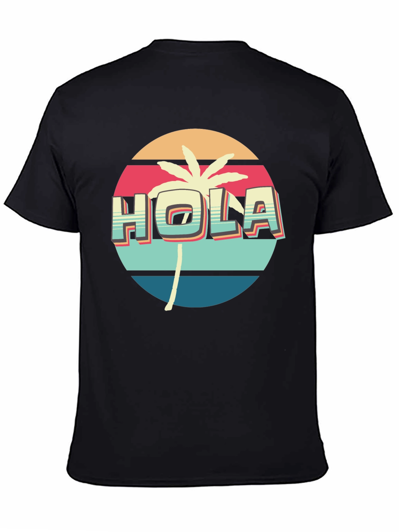 Retro Hola Palm Tree Graphic Tee