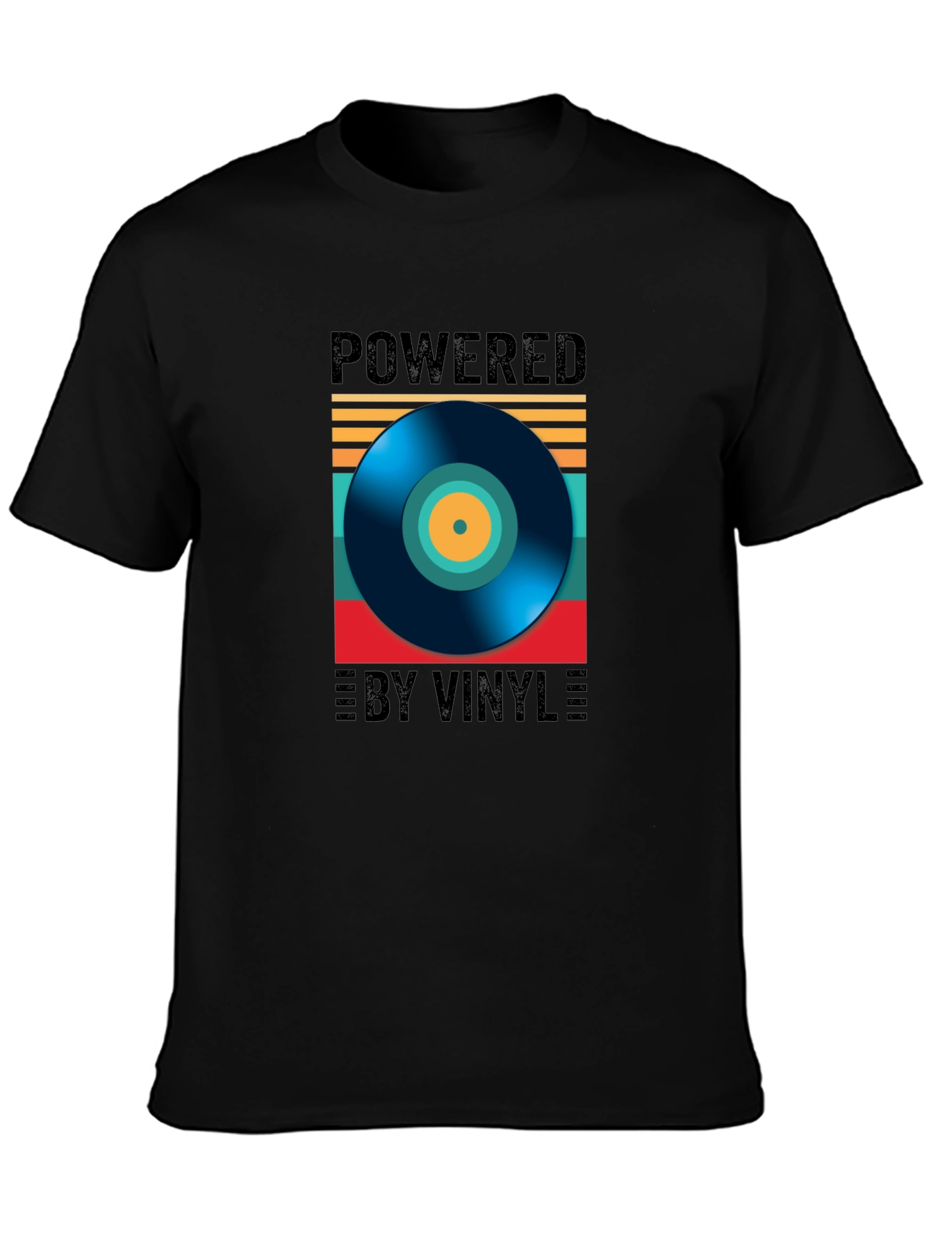 Powered by Vinyl Graphic T-Shirt