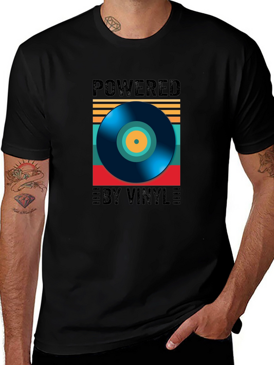Powered by Vinyl Graphic T-Shirt