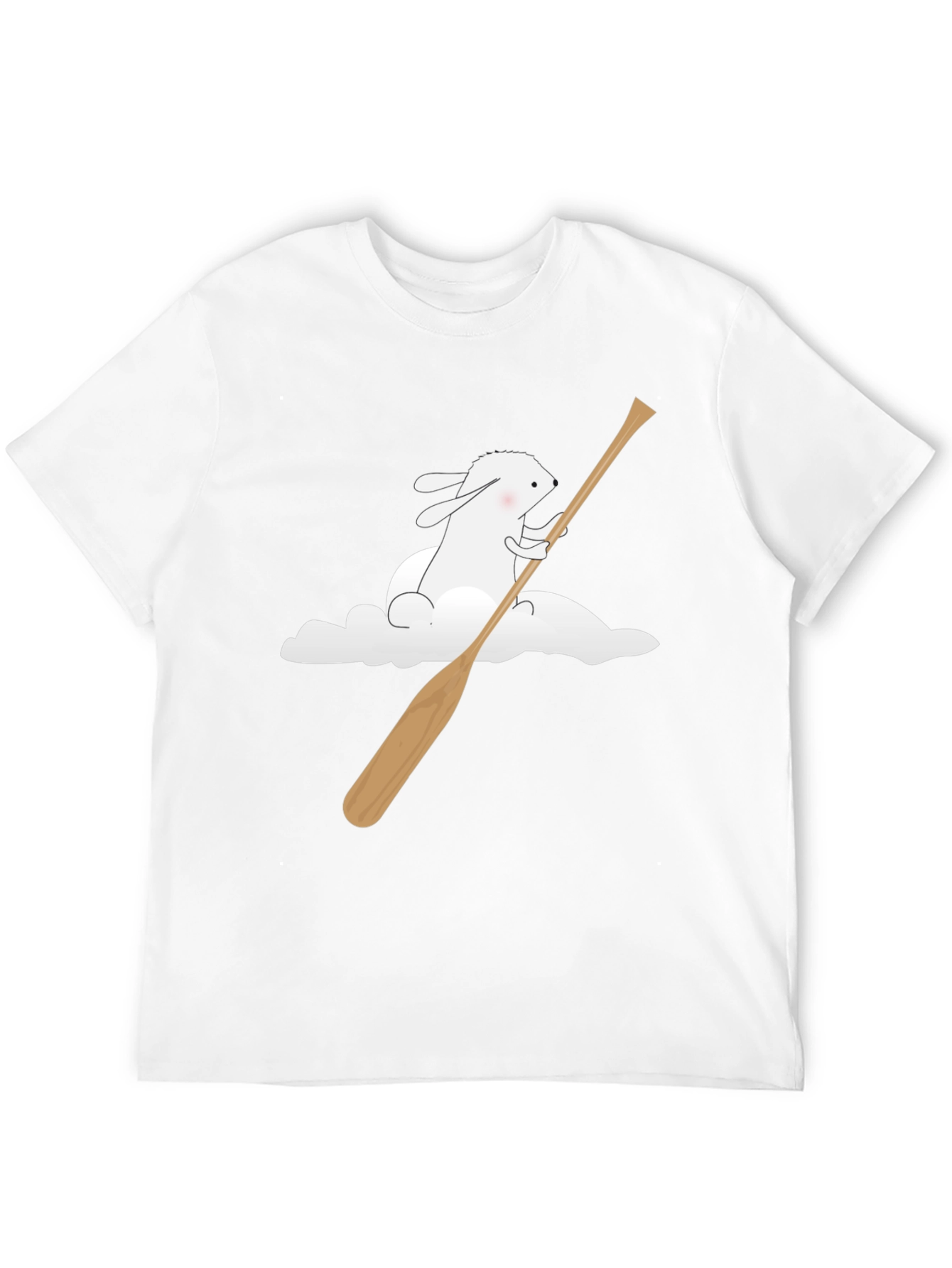 Bunny Cloud Canoe T-Shirt - Black