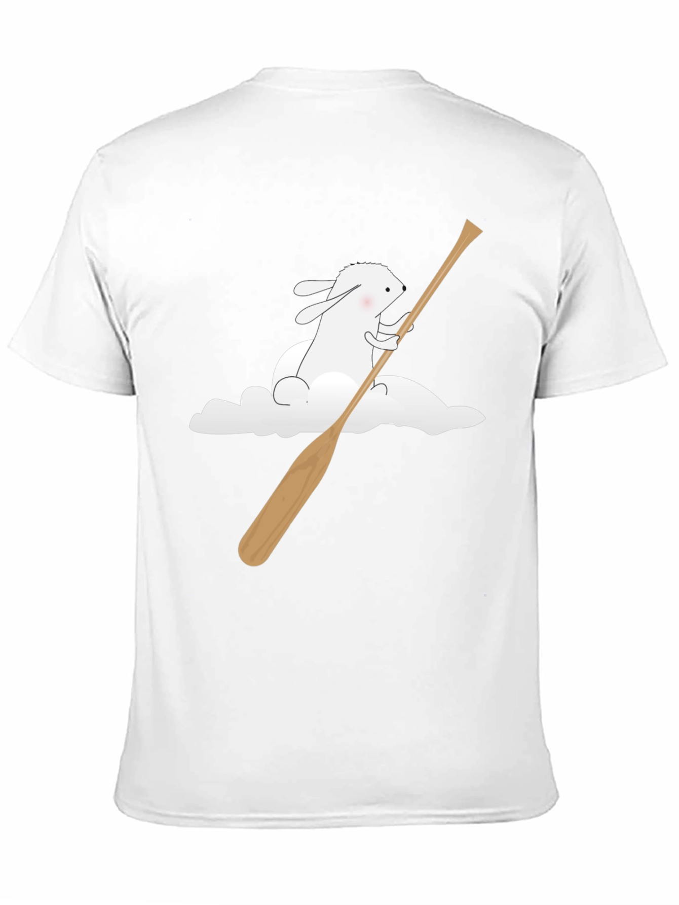 Bunny Cloud Canoe T-Shirt - Black