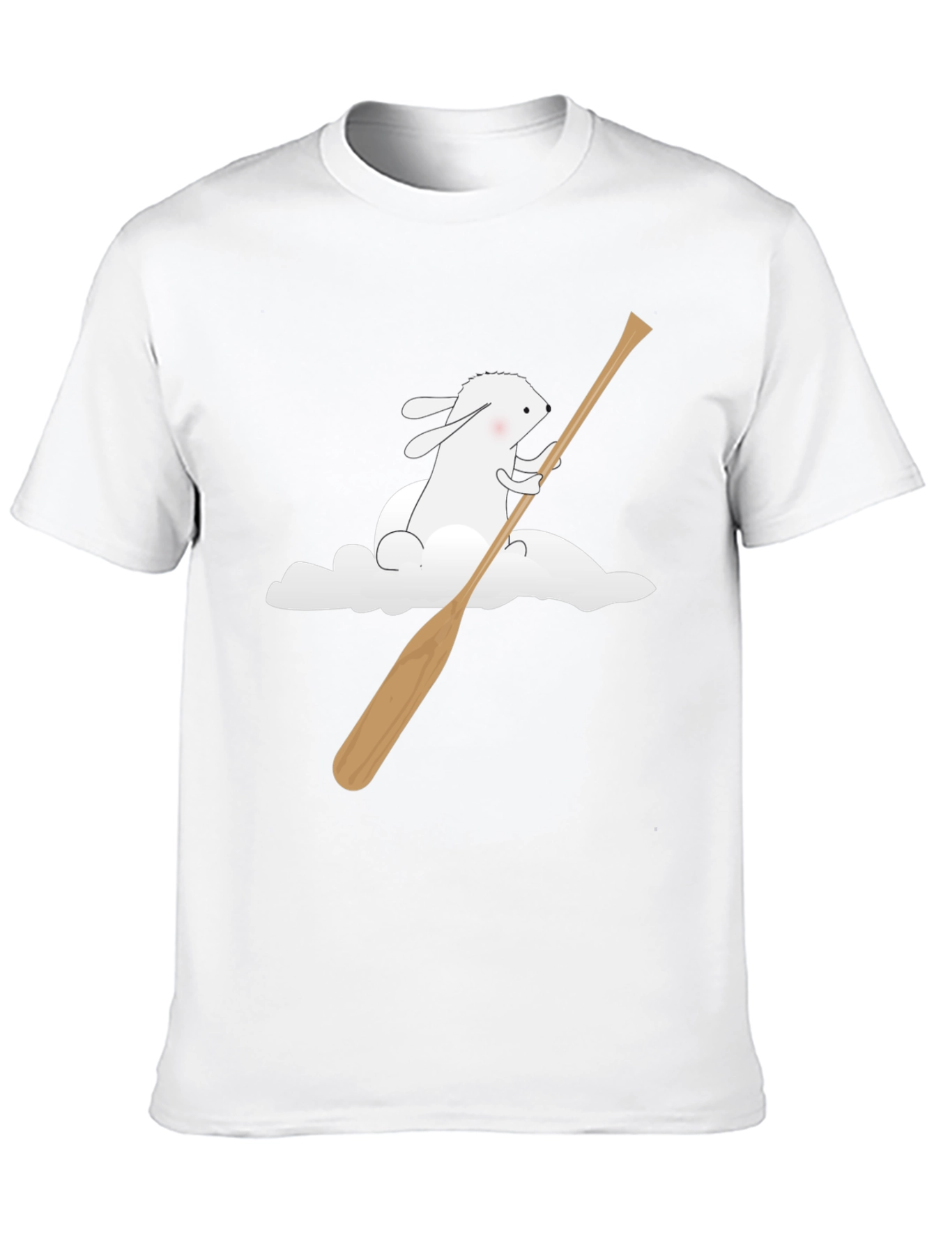 Bunny Cloud Canoe T-Shirt - Black