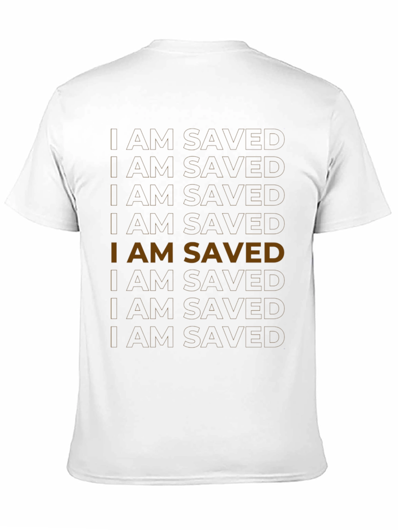 I AM SAVED Graphic Tee - Black Religious T-Shirt