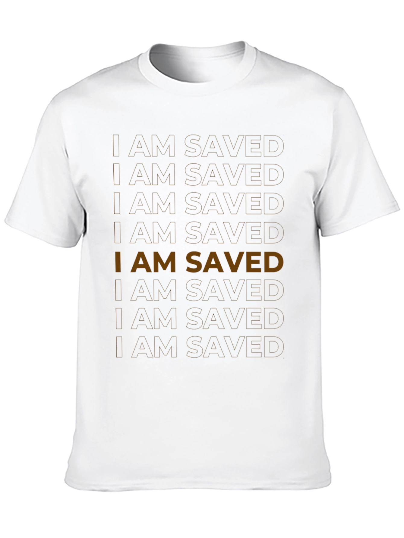 I AM SAVED Graphic Tee - Black Religious T-Shirt