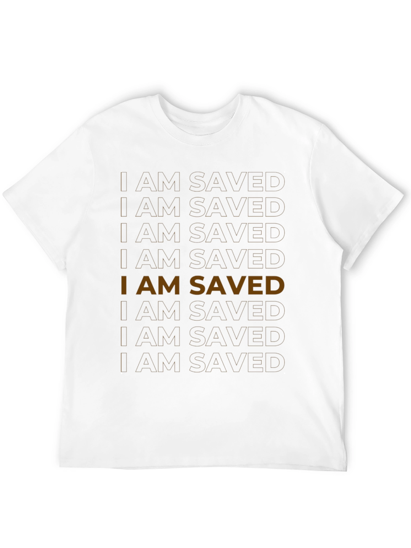 I AM SAVED Graphic Tee - Black Religious T-Shirt