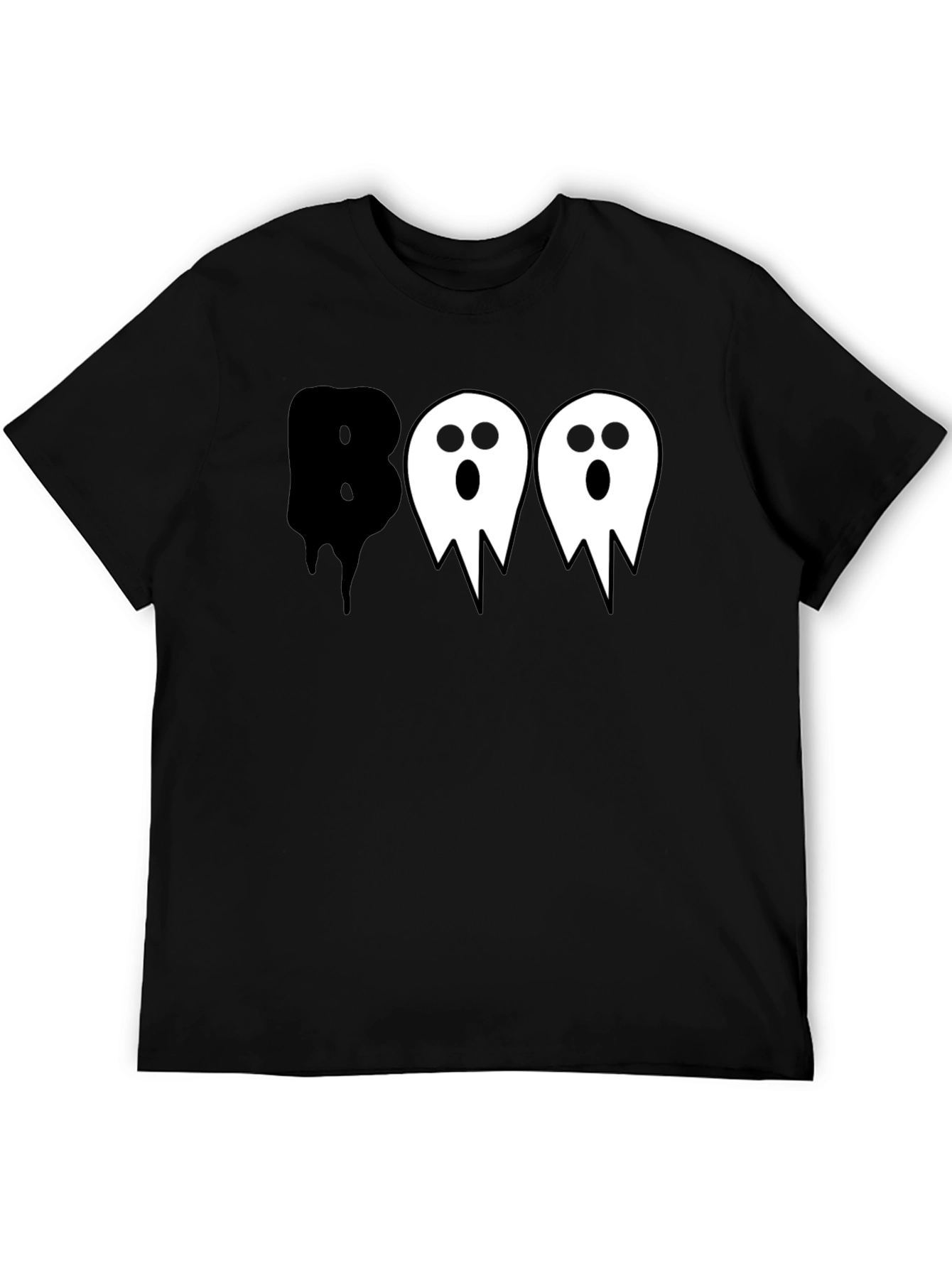 Boo Ghost Halloween Graphic T-Shirt