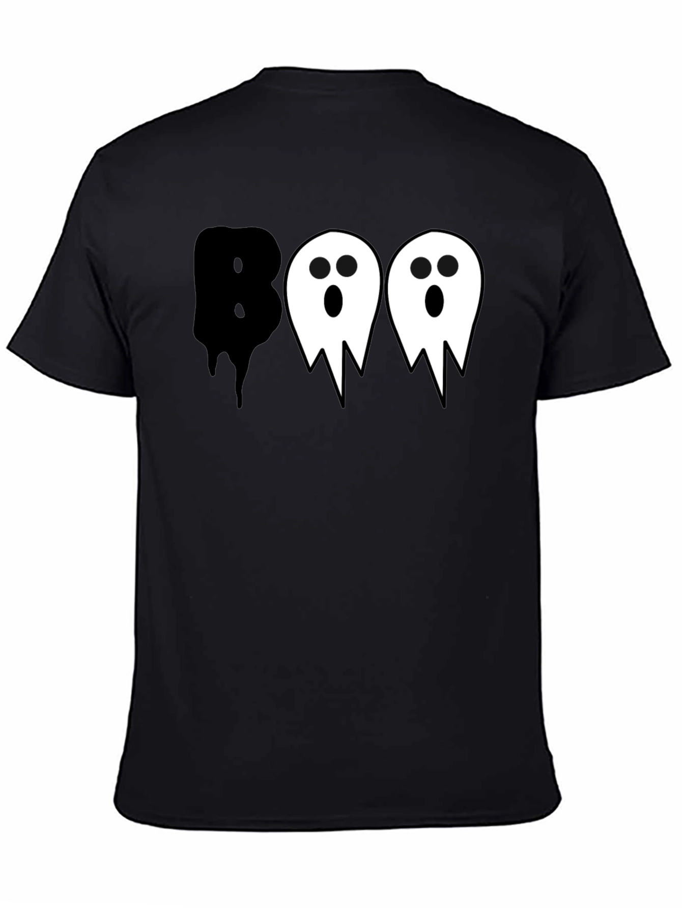 Boo Ghost Halloween Graphic T-Shirt