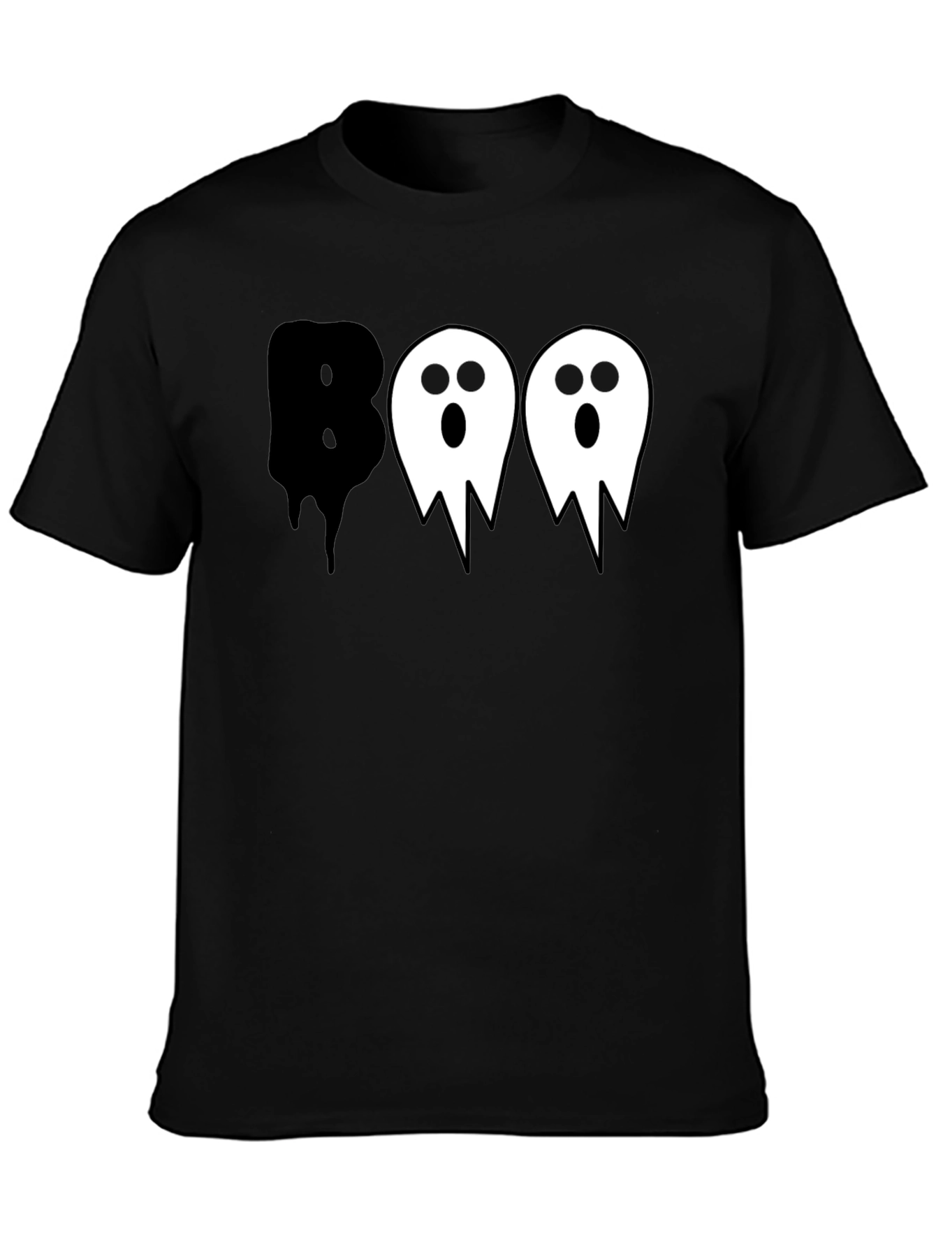 Boo Ghost Halloween Graphic T-Shirt