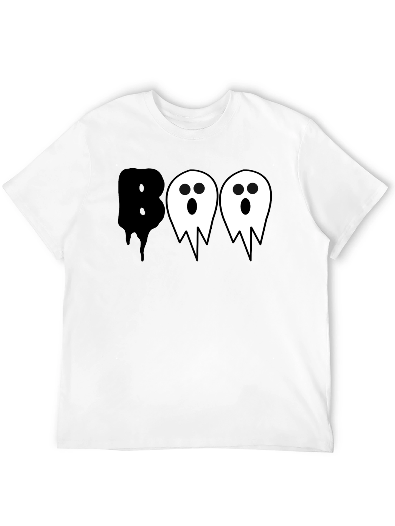 Boo Ghost Halloween Graphic T-Shirt