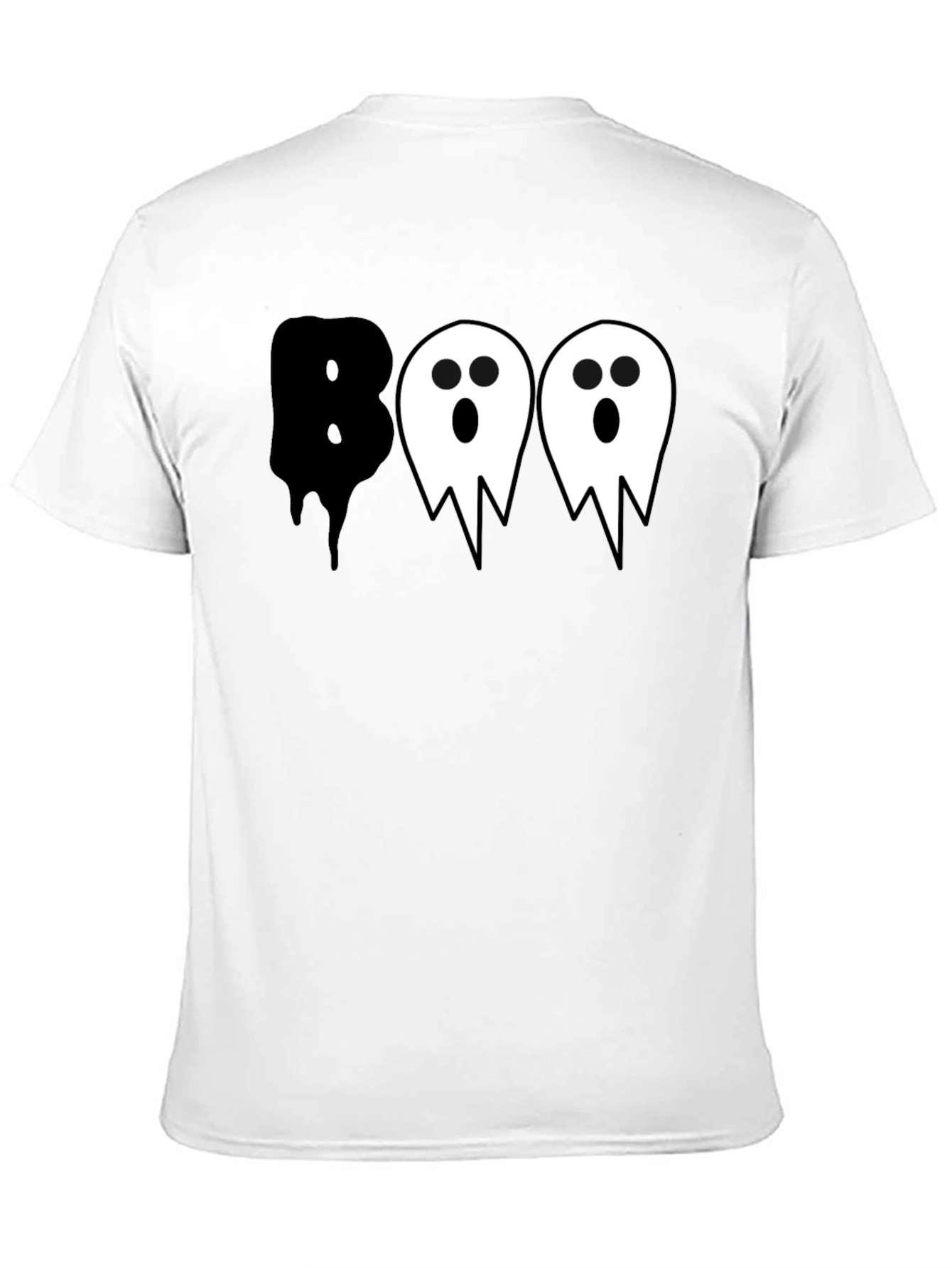 Boo Ghost Halloween Graphic T-Shirt