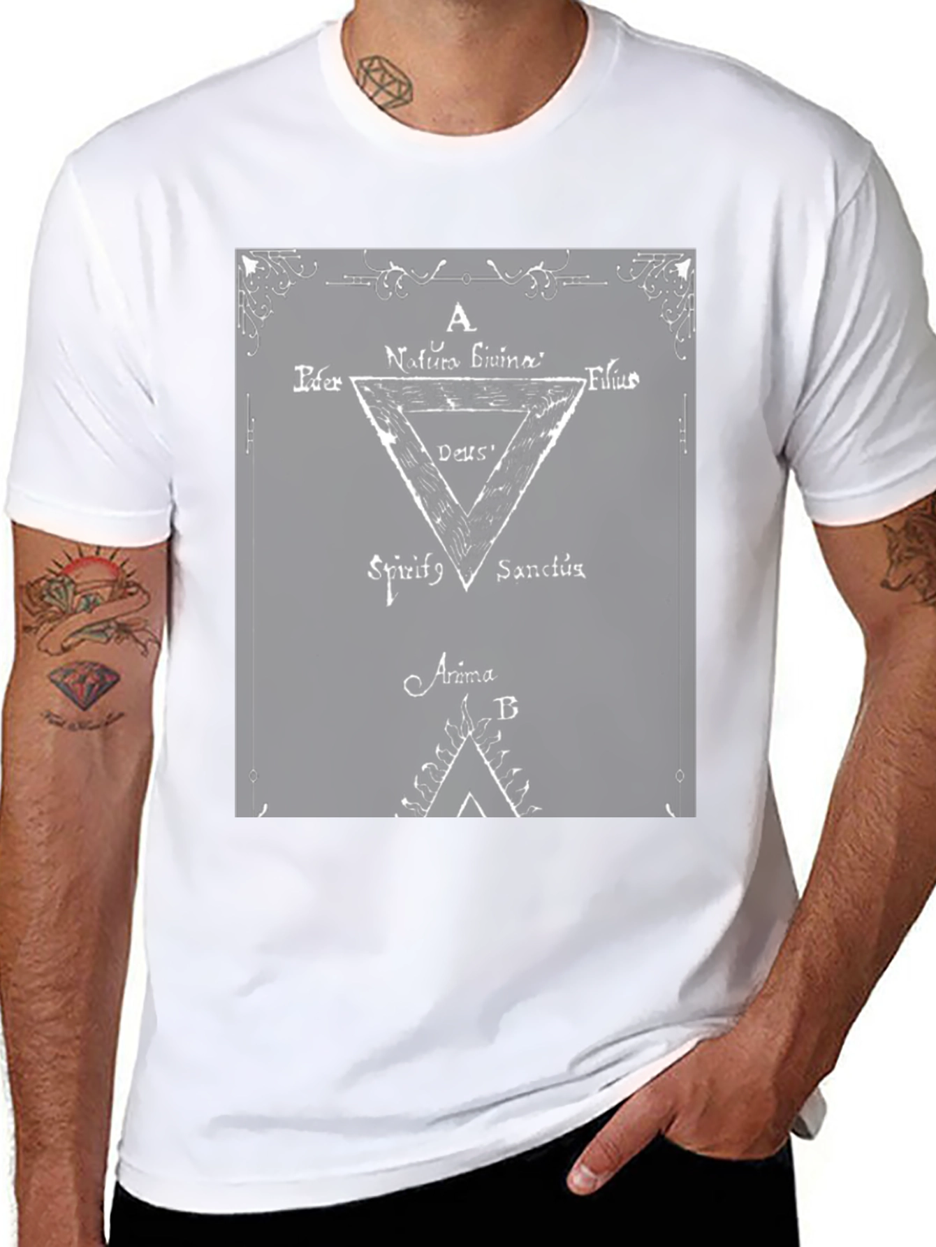 Occult Symbol Graphic T-Shirt