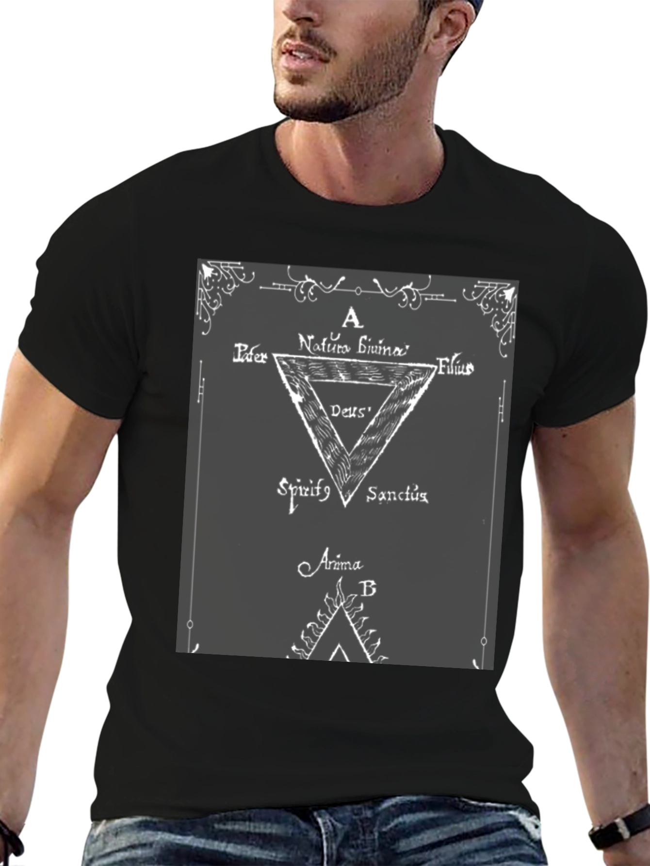 Occult Symbol Graphic T-Shirt