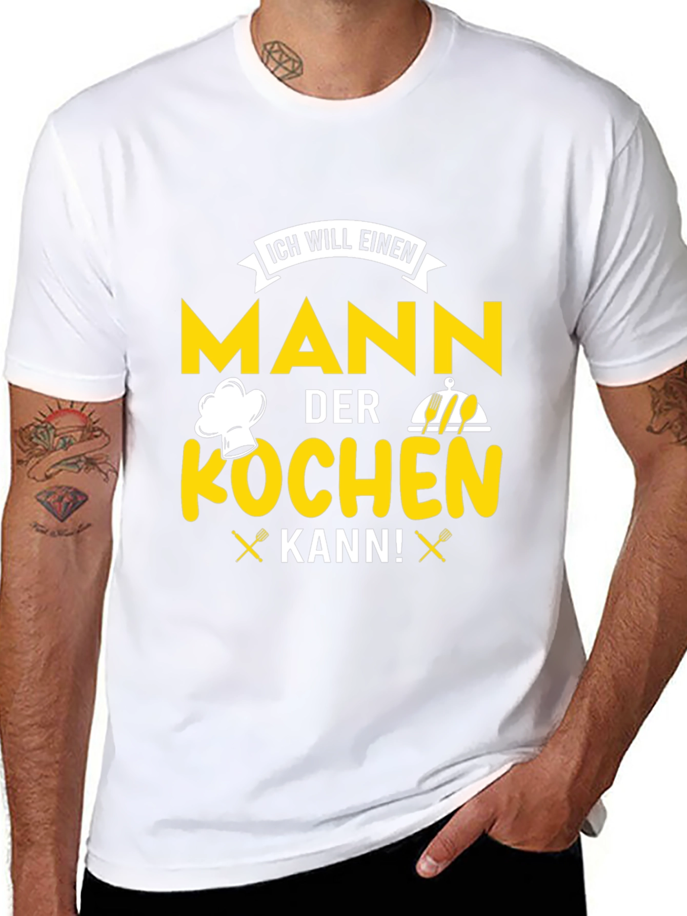Chef Man T-Shirt - ICH WILL EINEN MANN