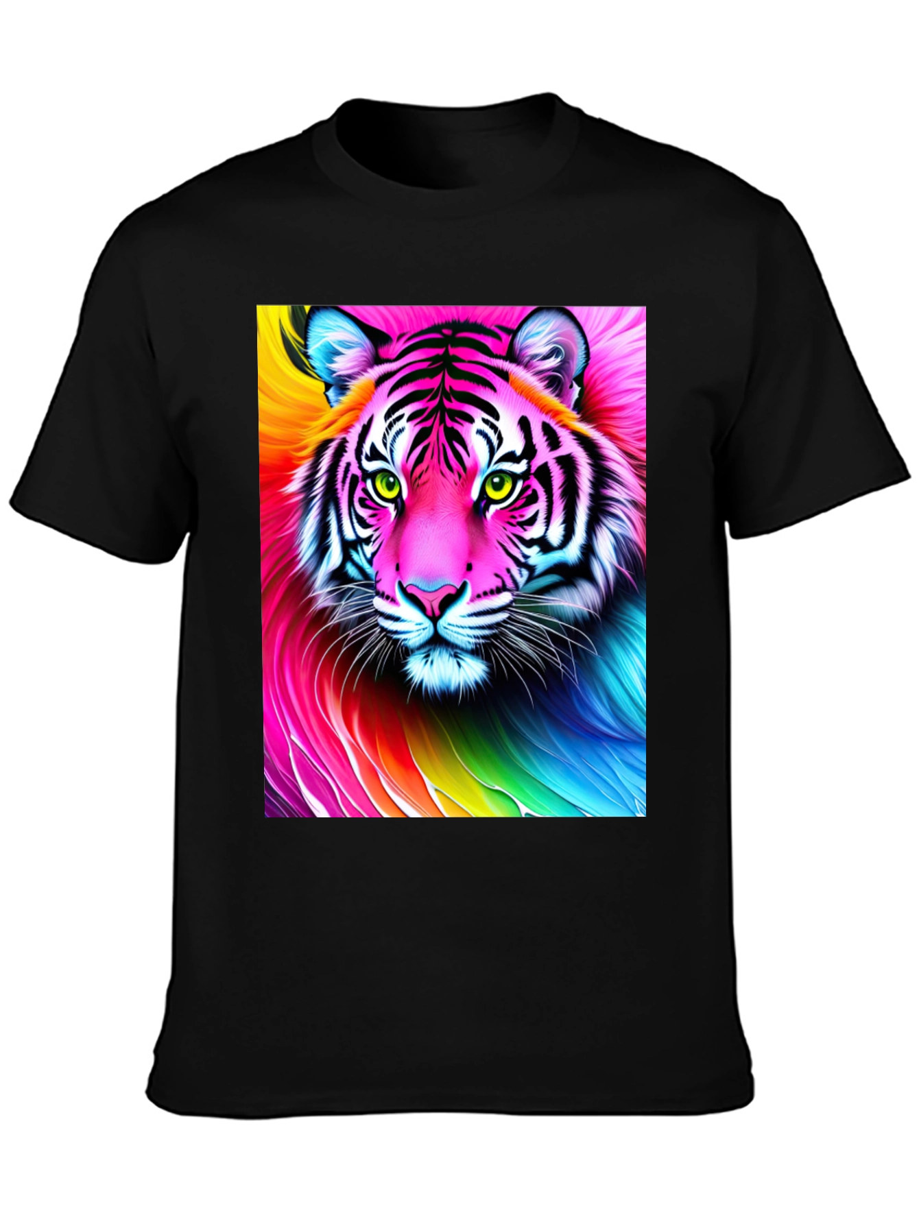 Rainbow Tiger Graphic T-Shirt