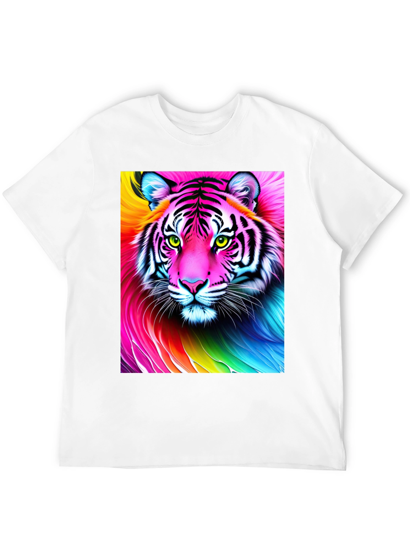 Rainbow Tiger Graphic T-Shirt