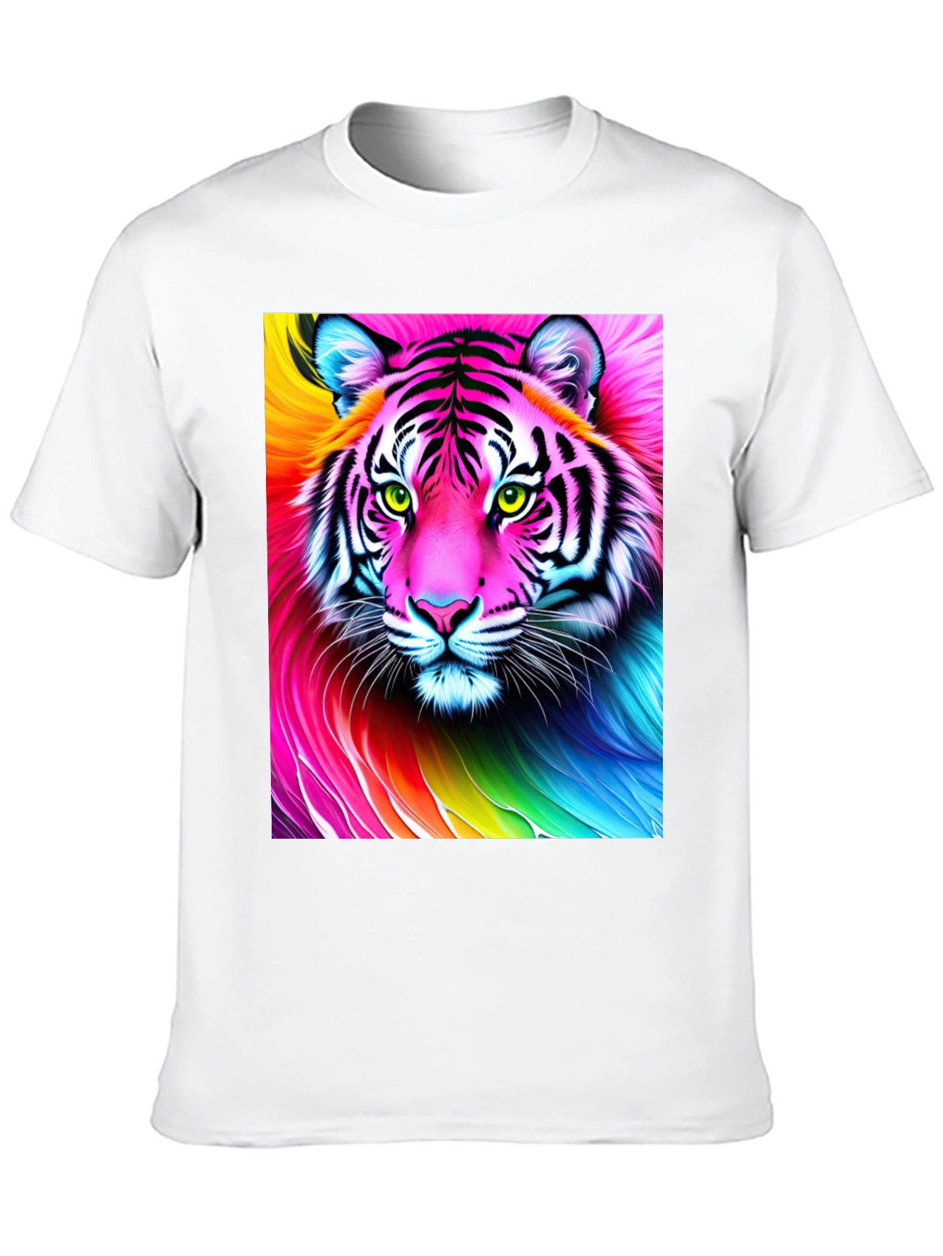 Rainbow Tiger Graphic T-Shirt