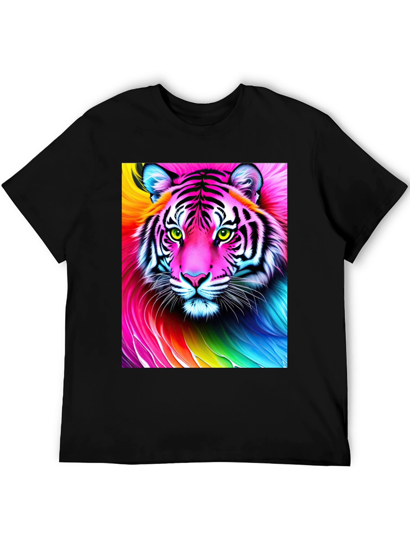 Rainbow Tiger Graphic T-Shirt