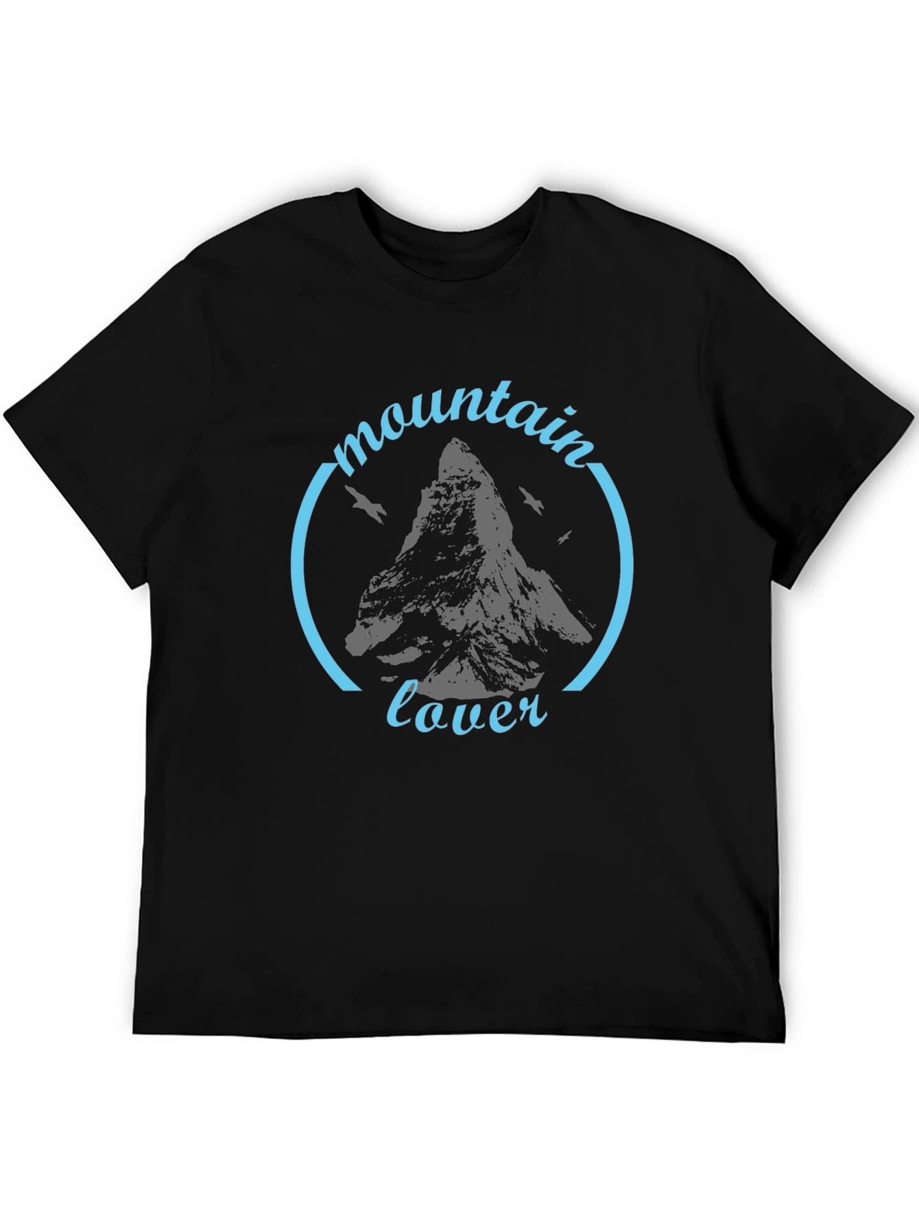 Mountain Lover Black Graphic T-Shirt