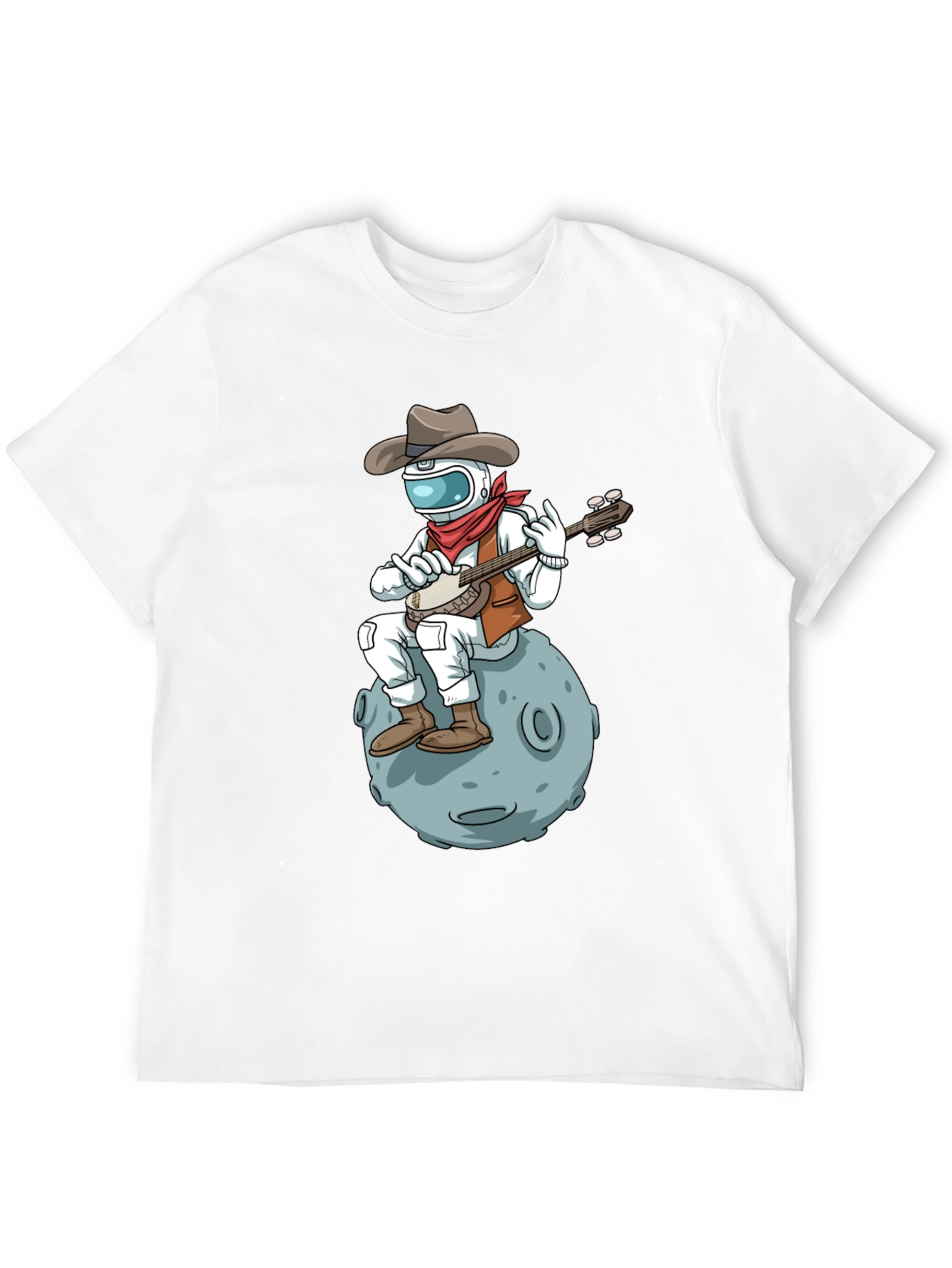Cowboy Astronaut Banjo T-Shirt