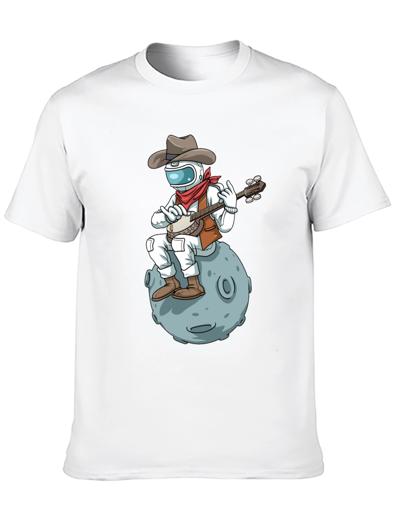 Cowboy Astronaut Banjo T-Shirt