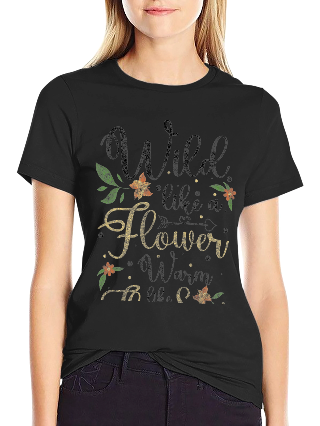Wild Flower Graphic Tee - Stylish & Unique