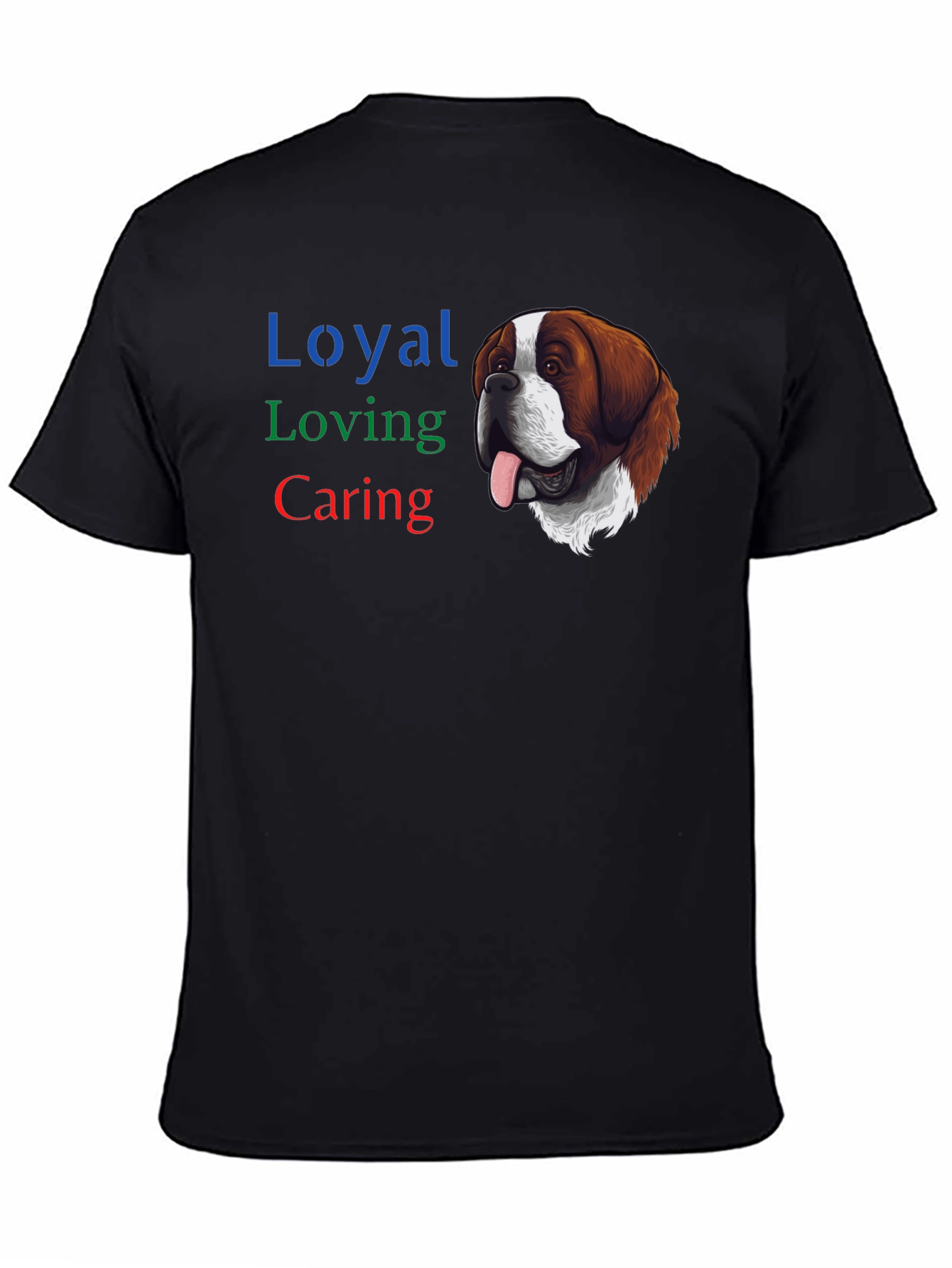 Loyal Loving Caring Saint Bernard Dog T-Shirt