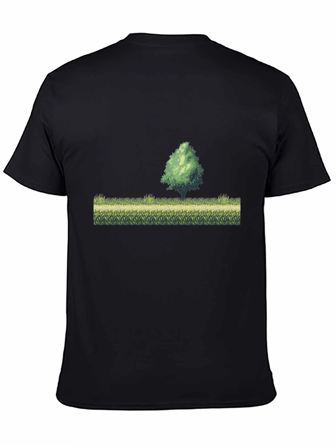 Retro Pixel Art T-Shirt - Nature Scene