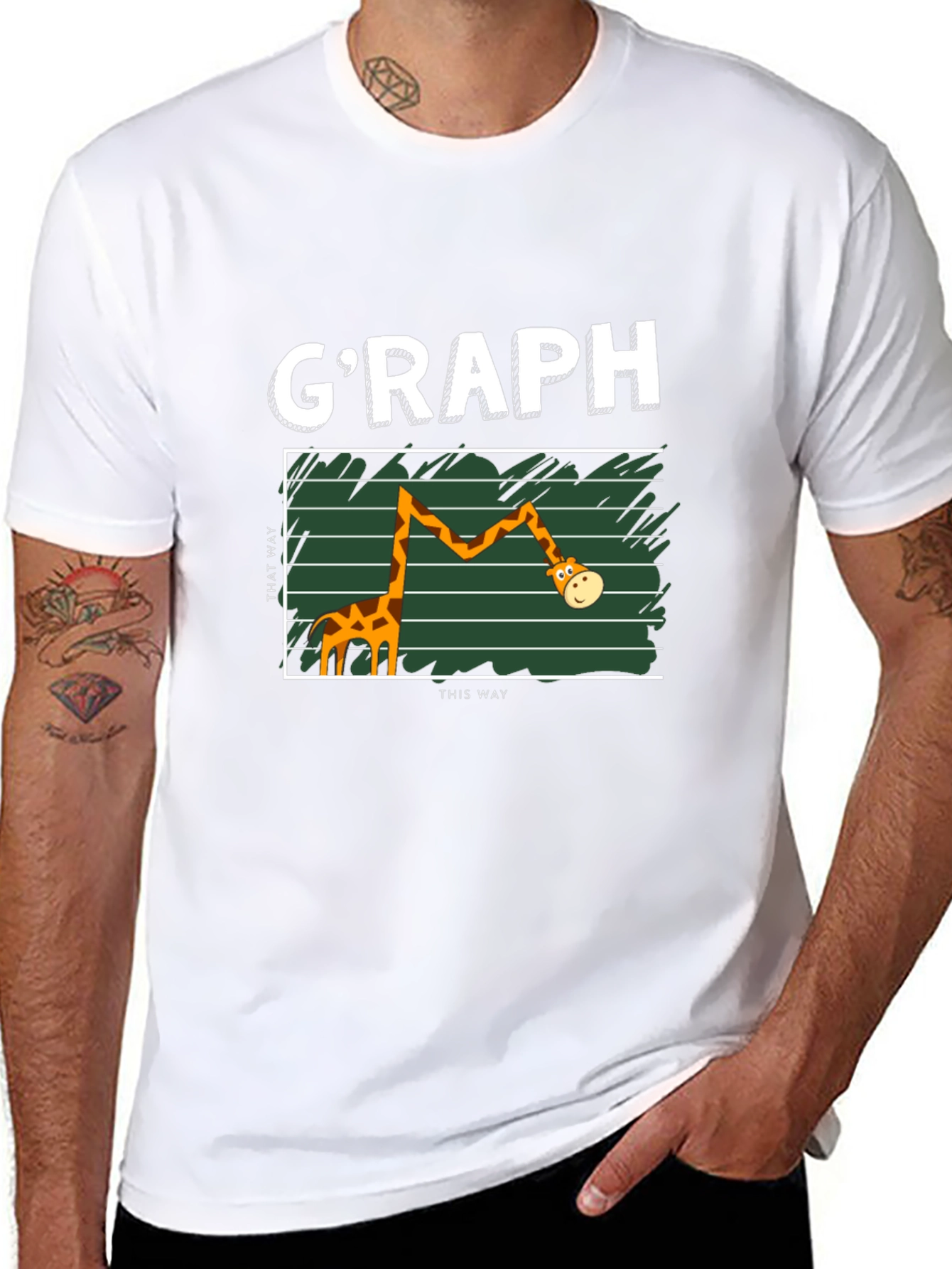 GRAPH Giraffe T-Shirt - Funny Graph Tee