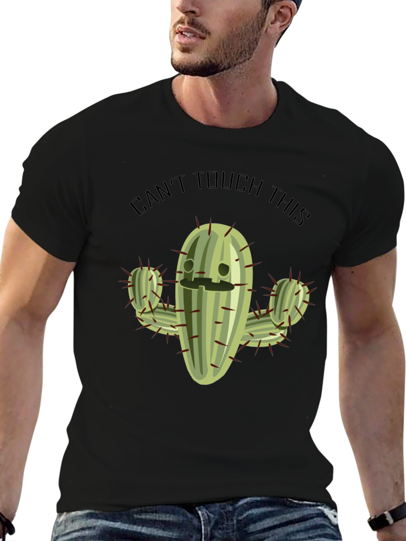 Cant Touch This Cactus T-Shirt Funny Graphic Tee