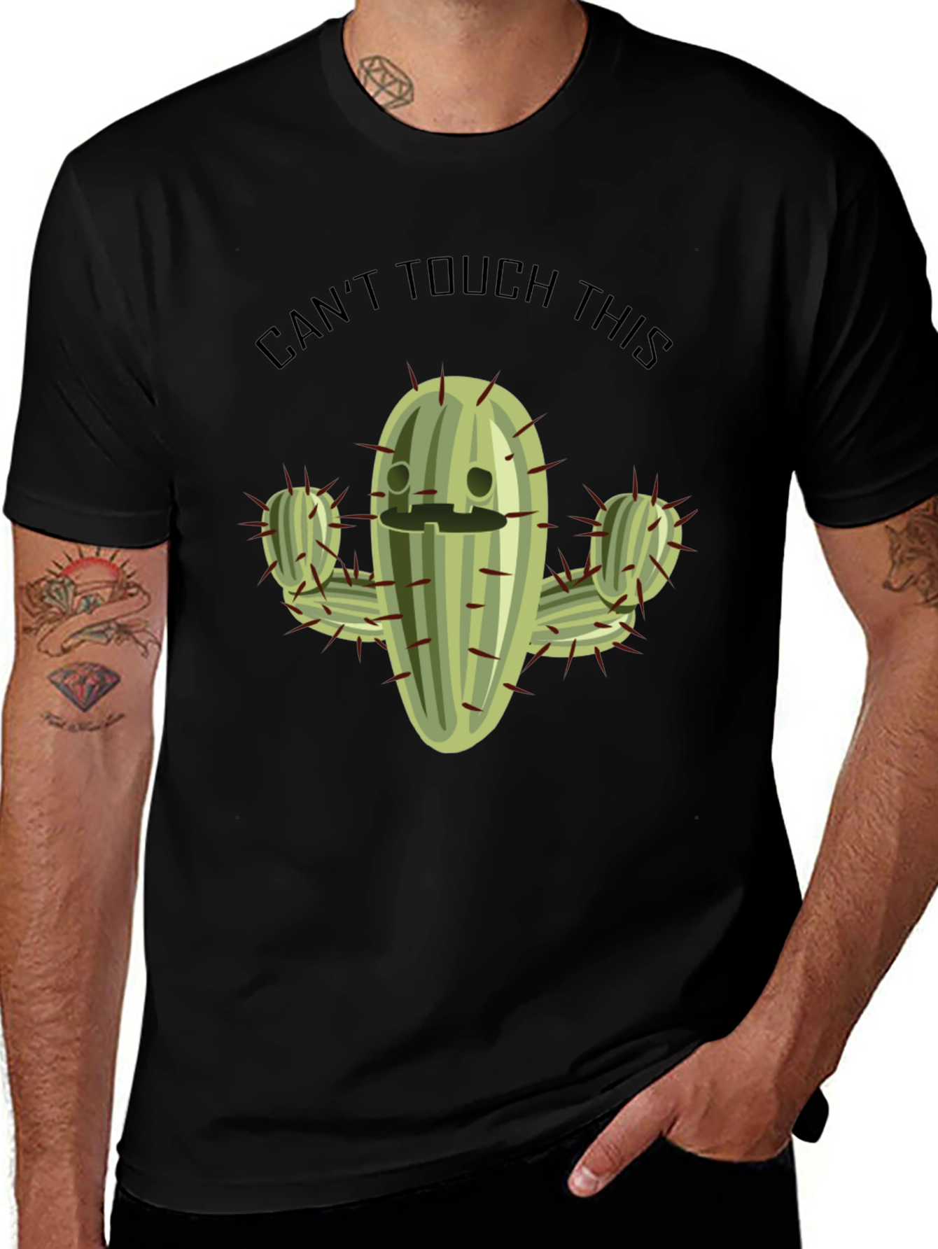 Cant Touch This Cactus T-Shirt Funny Graphic Tee
