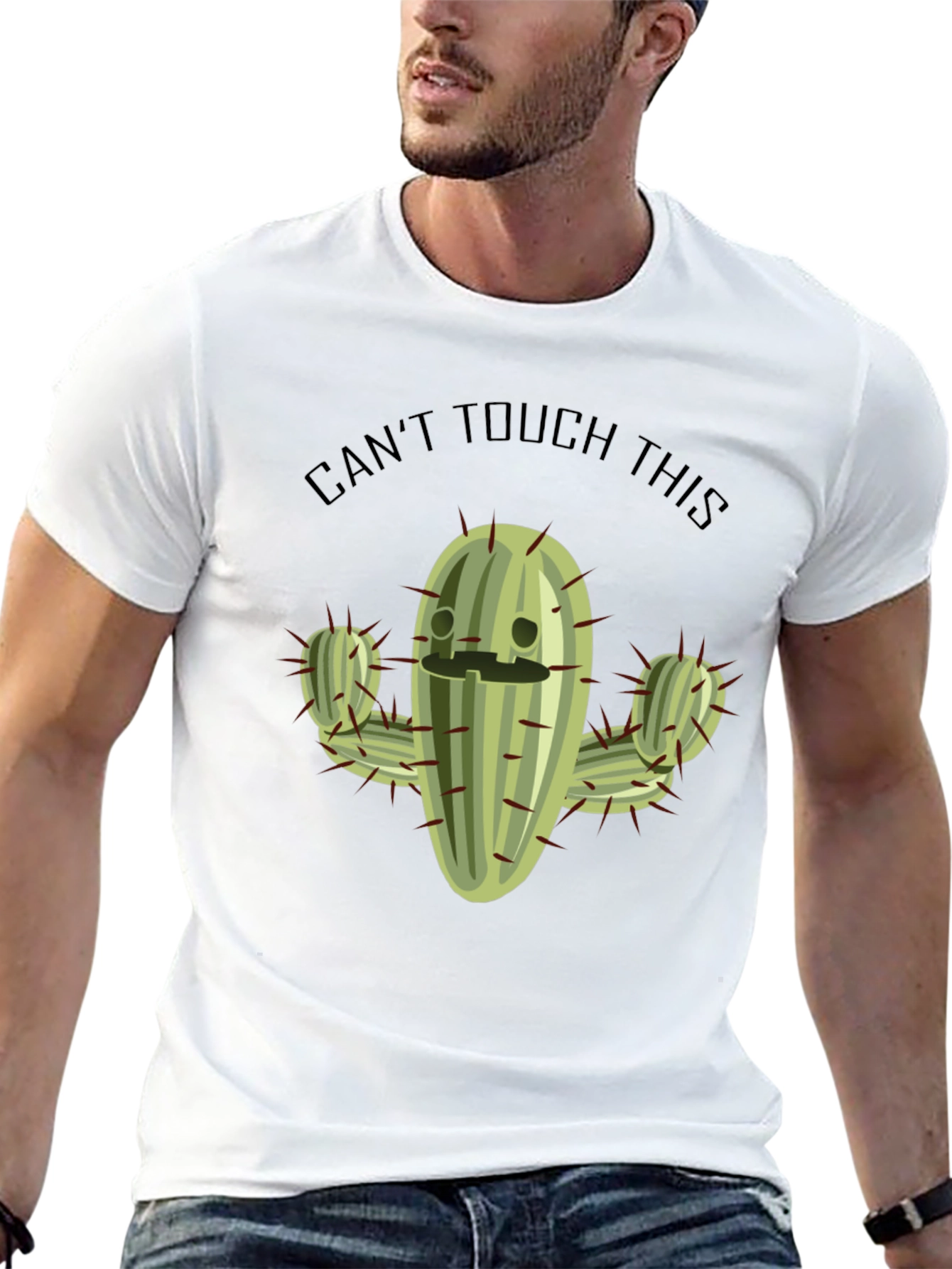 Cant Touch This Cactus T-Shirt Funny Graphic Tee