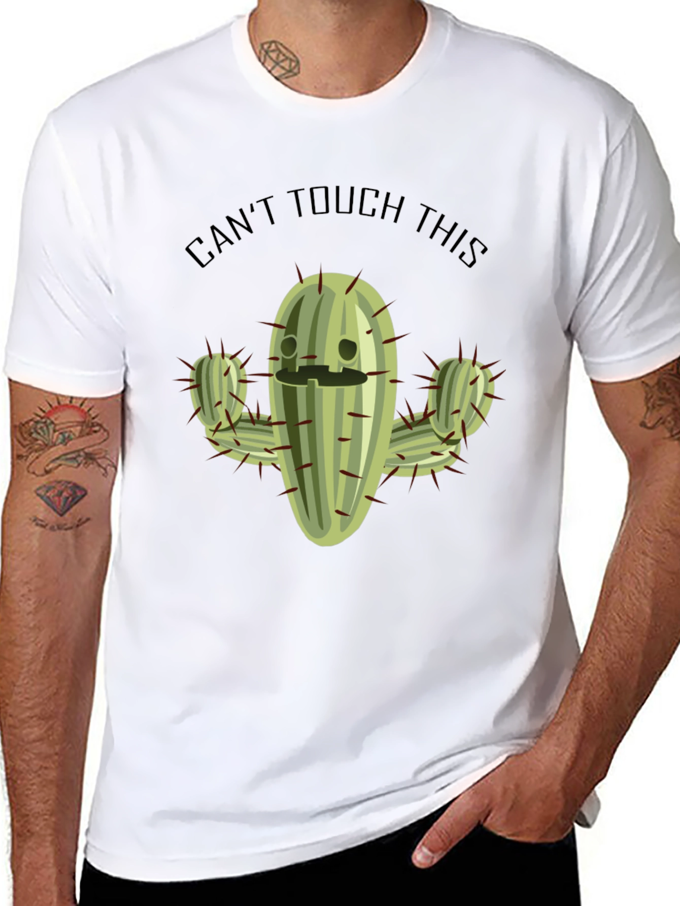 Cant Touch This Cactus T-Shirt Funny Graphic Tee